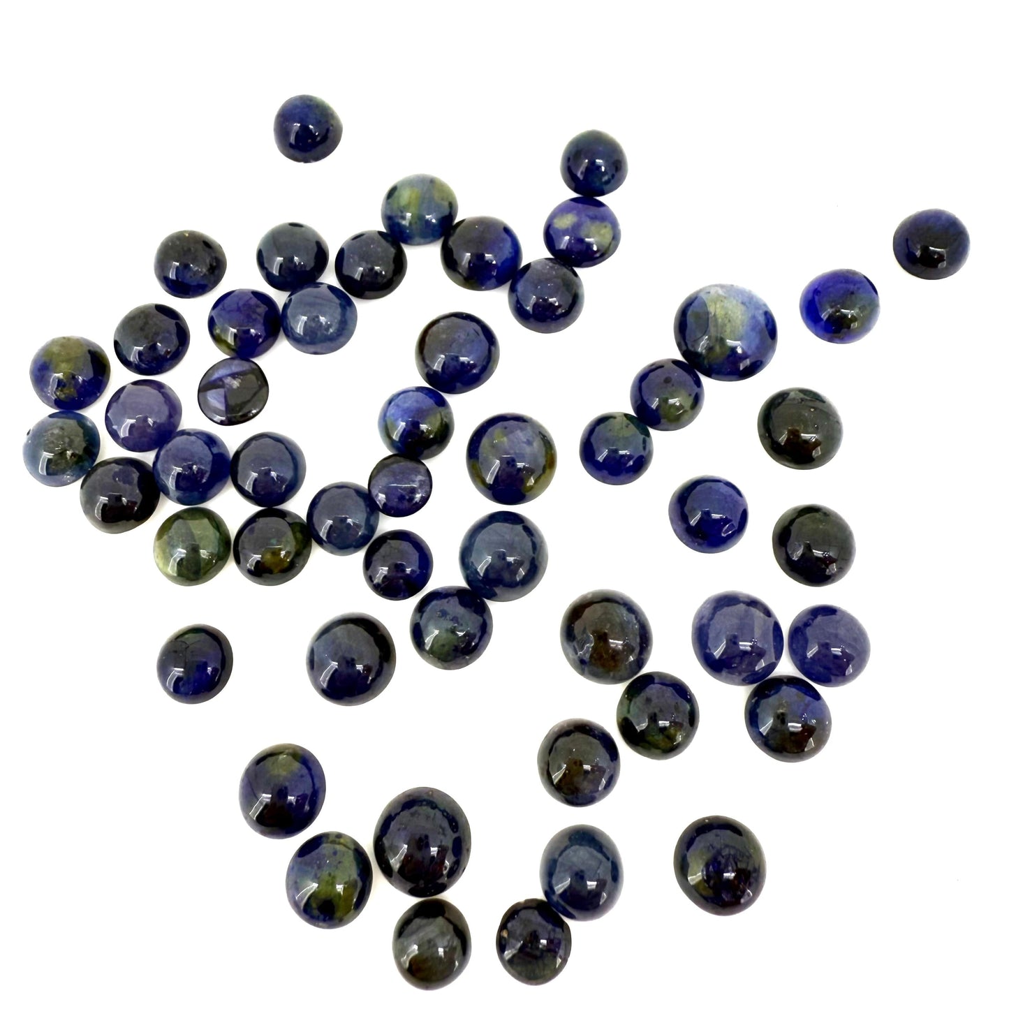 Bi-Color (vibrant Blue Moss Green) Sapphire Lot Cabochon 156.14 Ct