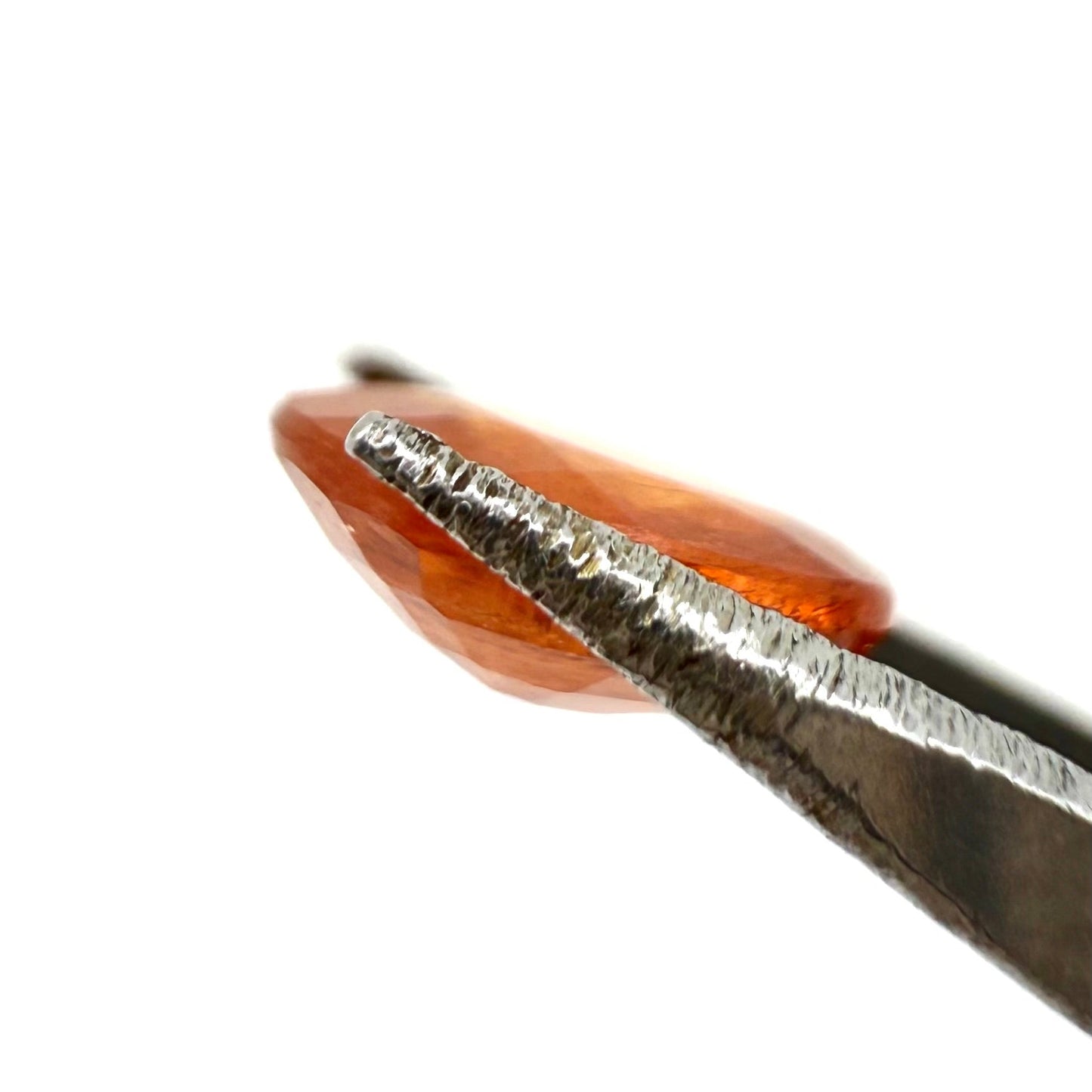 Orange Red Sapphire Oval 0.8 Ct