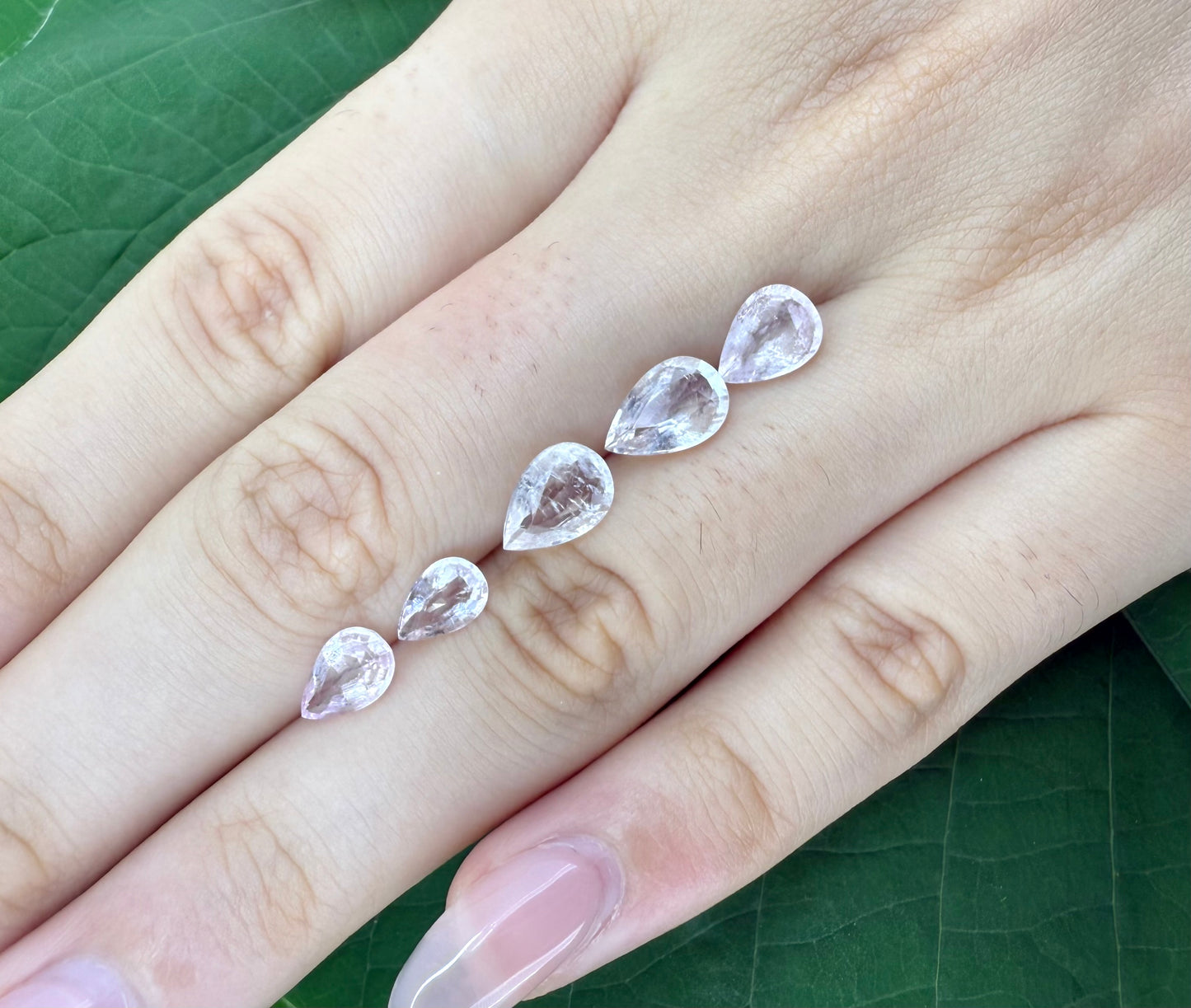 Pale Pink Morganite Lot Pear 7.29 Ct