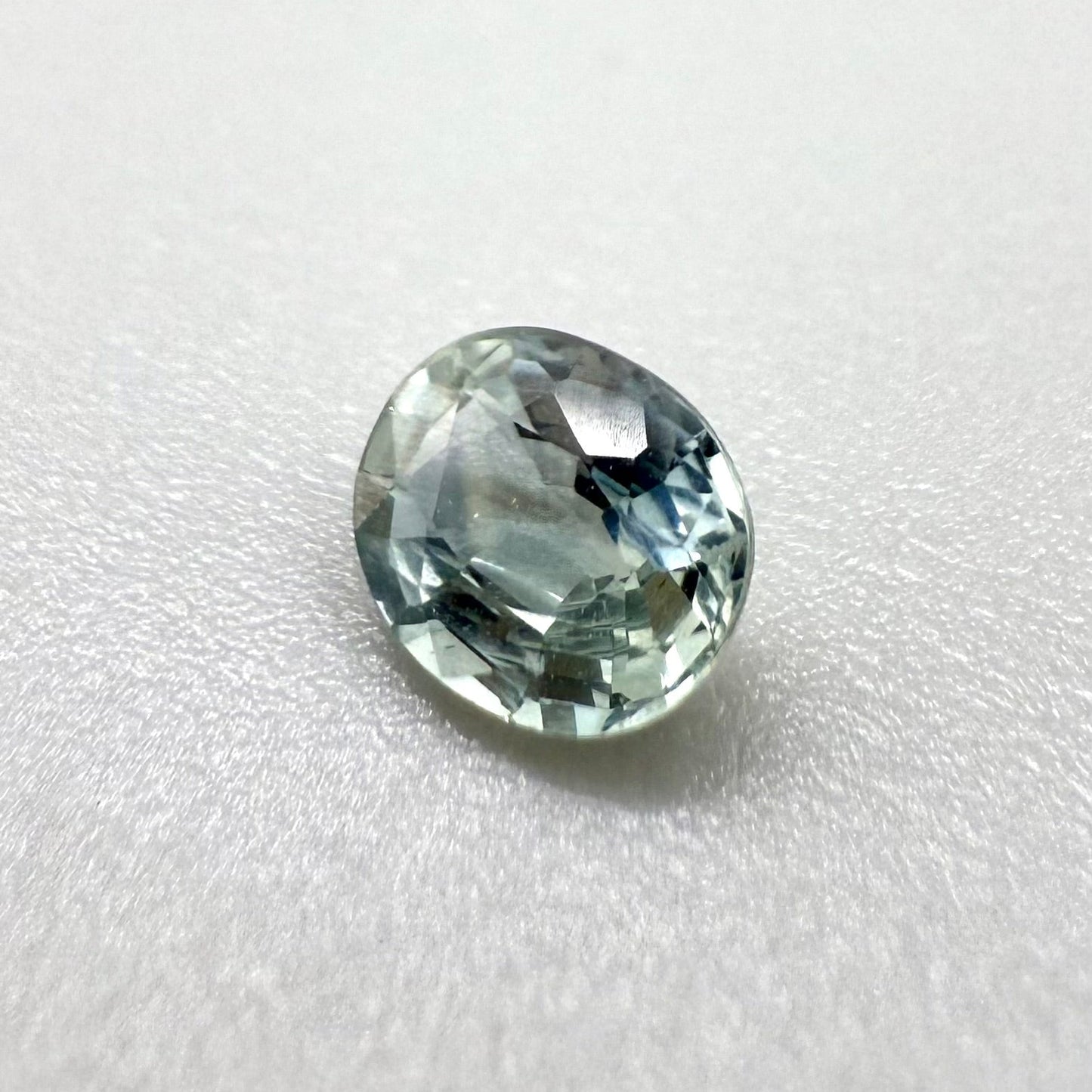 Light Blue Sapphire Oval 0.49 Ct