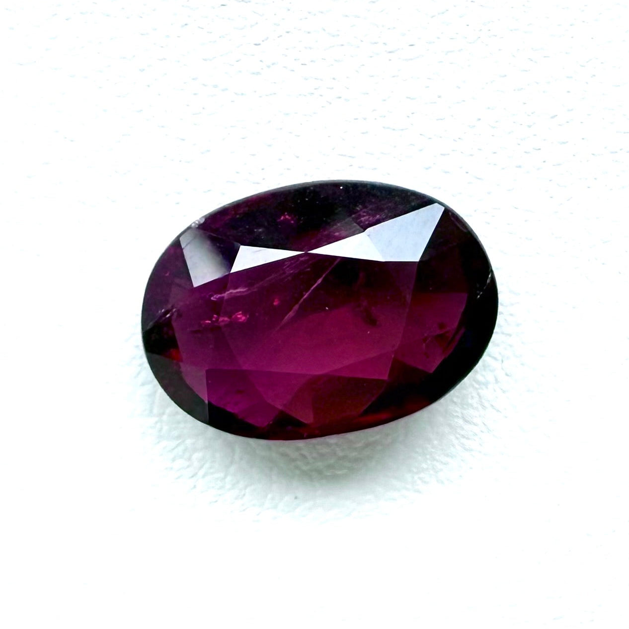 Dark Purple Rubellite Oval 5.84 Ct