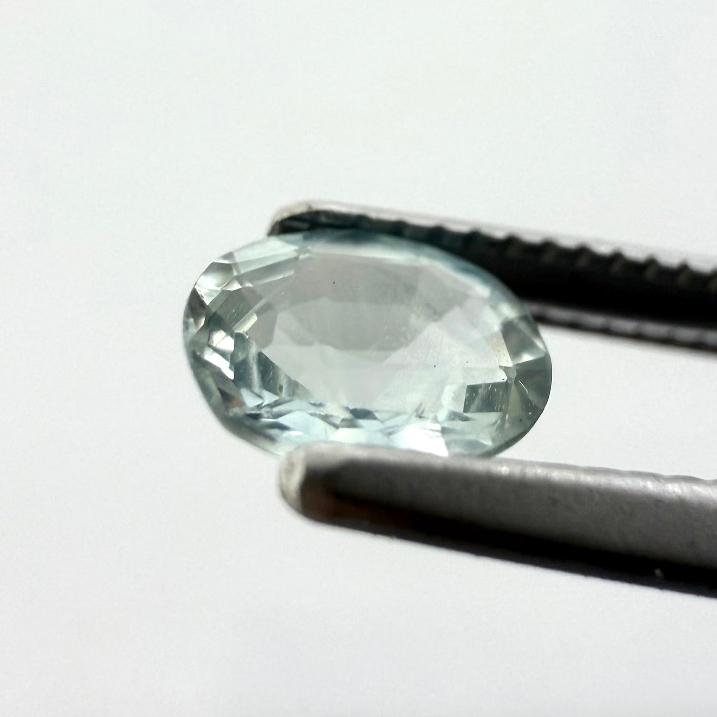 Light Blue Sapphire Oval 0.49 Ct