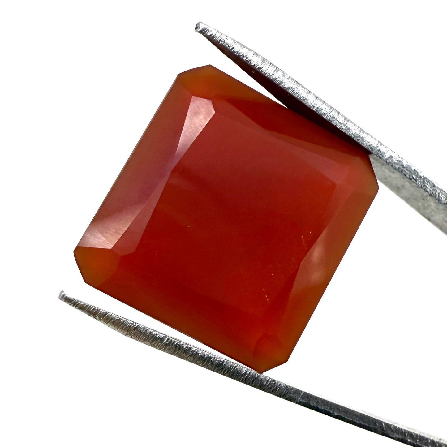 Fiery Orange Chalcedony Radiant 8.8 Ct