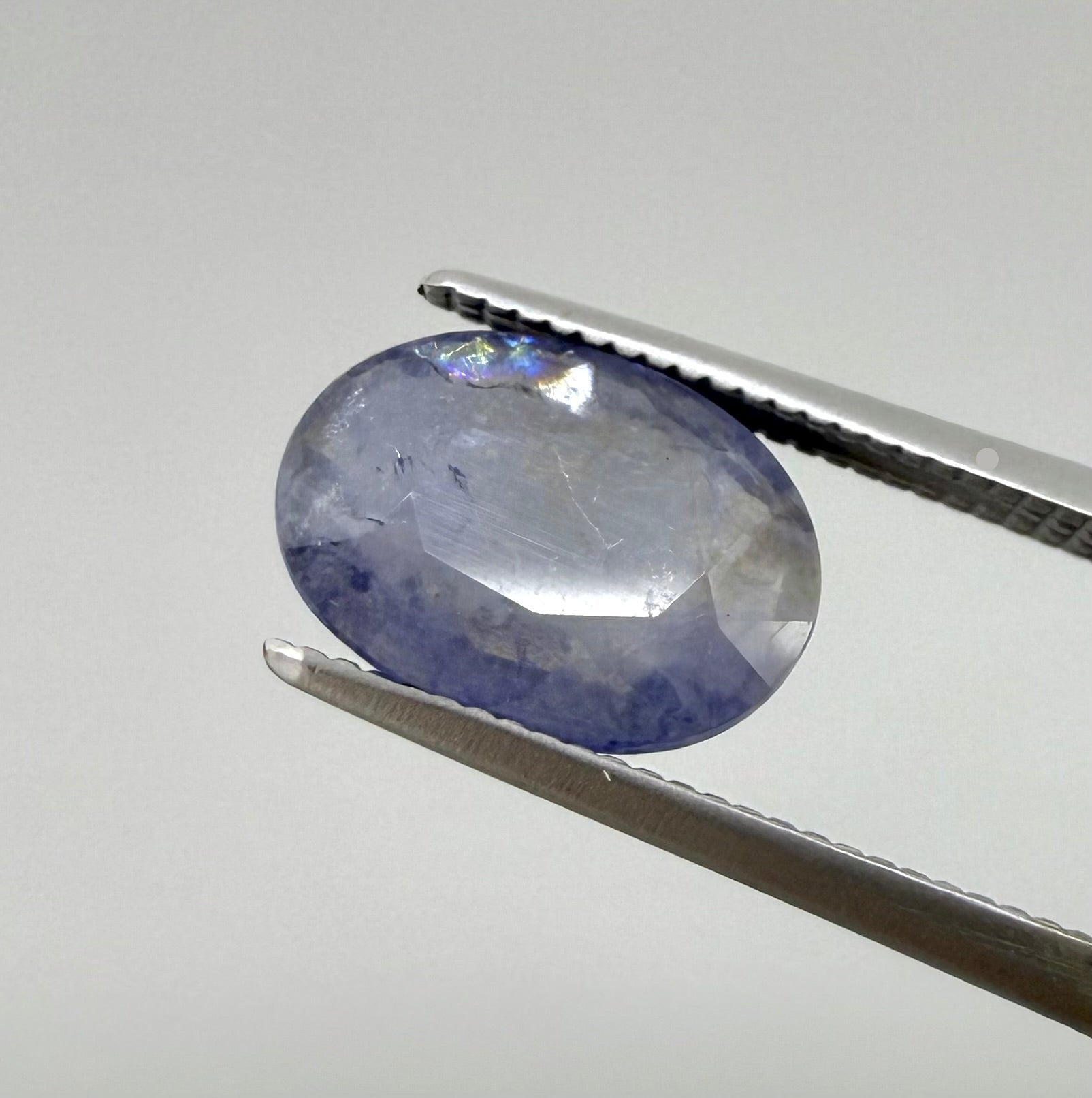 Natural Violet Gold Iolite gemstone, oval