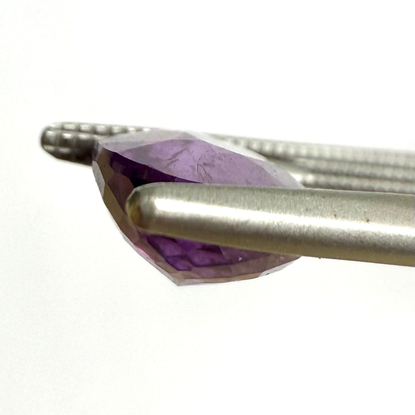 Natural Purple Pink Amethyst gemstone, oval