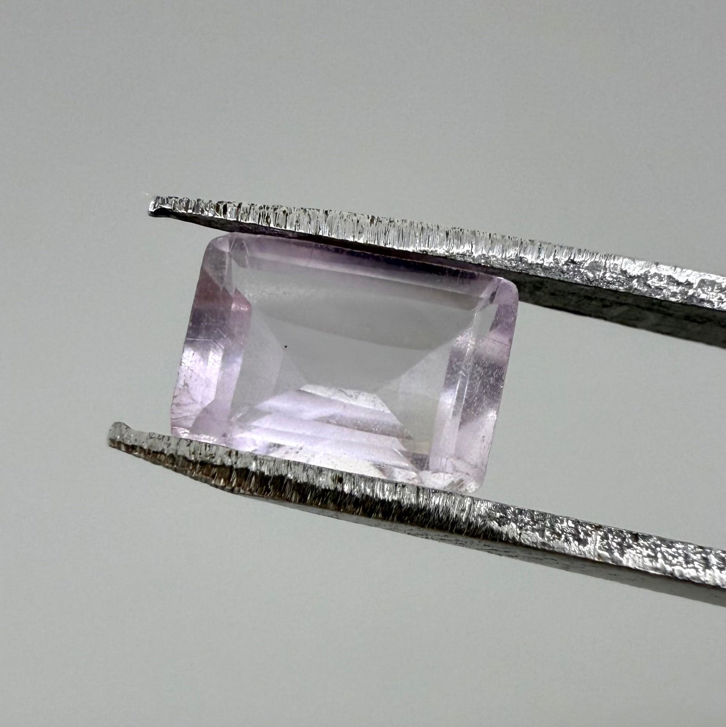 Very Pale Purple Amethyst Rectangular 0.78 Ct