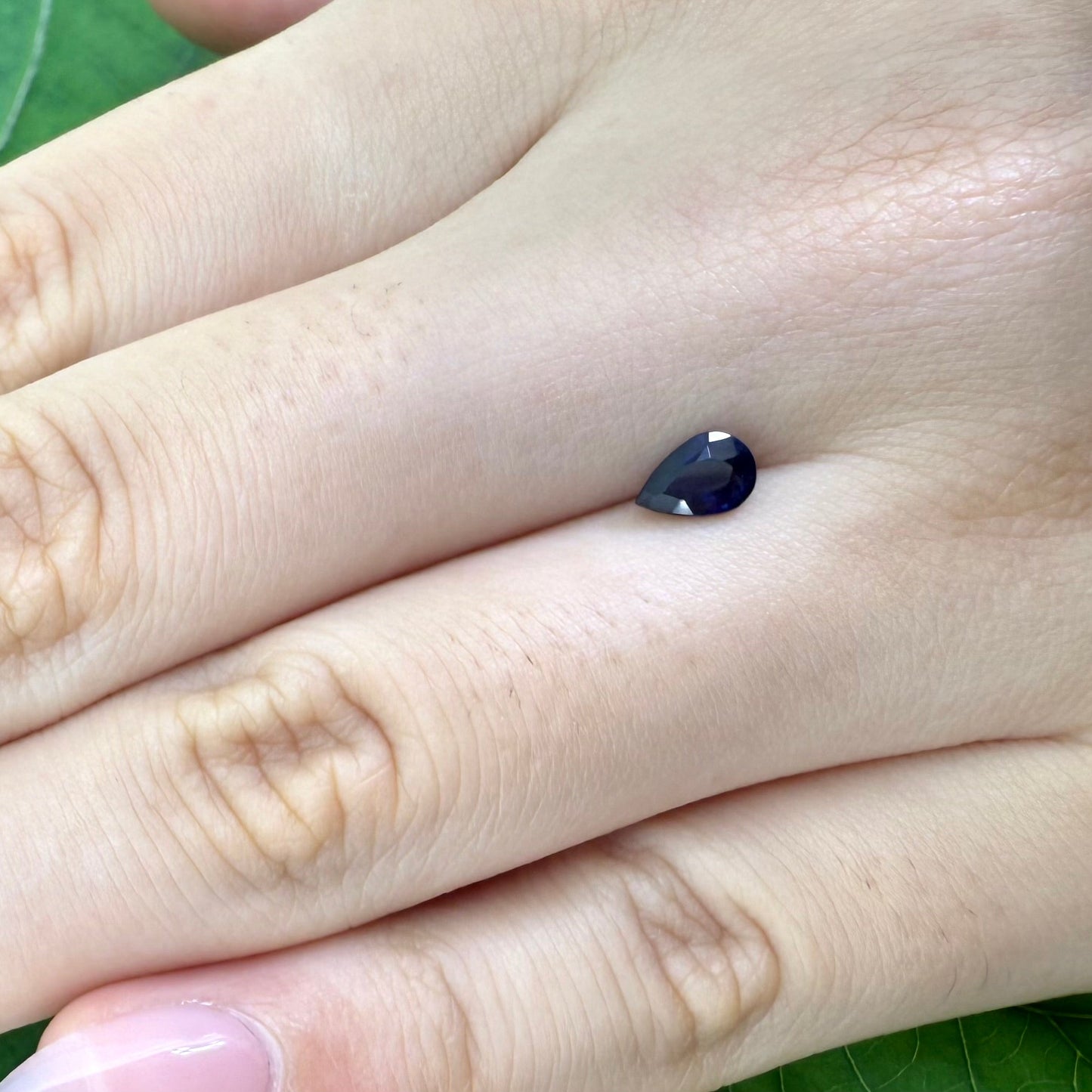 Natural Blue Sapphire gemstone pear cut