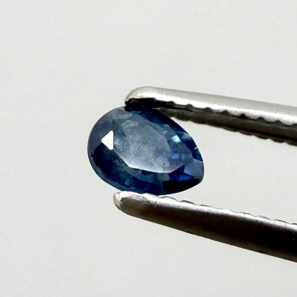 Blue Sapphire Pear 0.3 Ct
