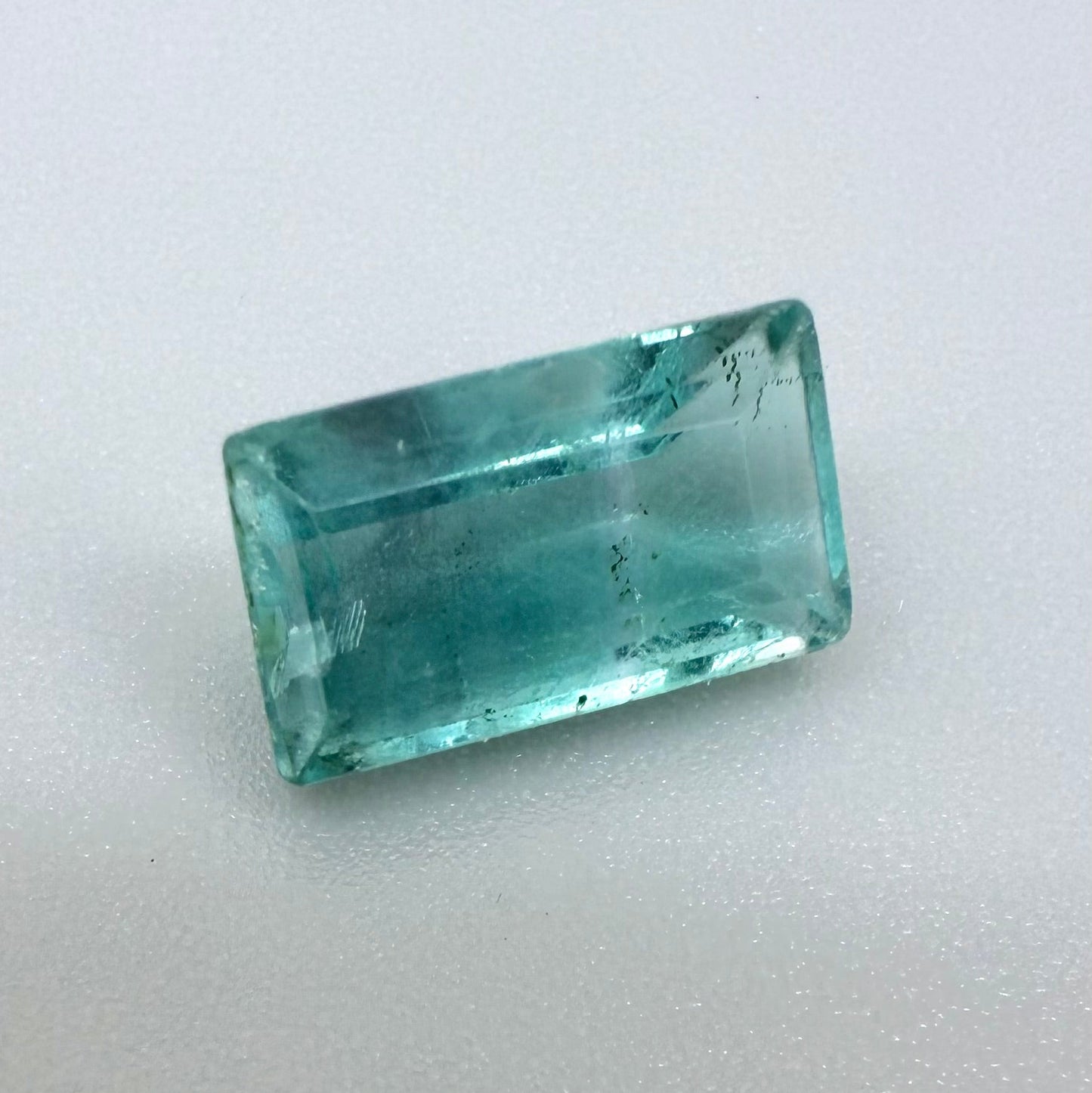 Lagoon Blue Fluorite Baguette 4.75 Ct