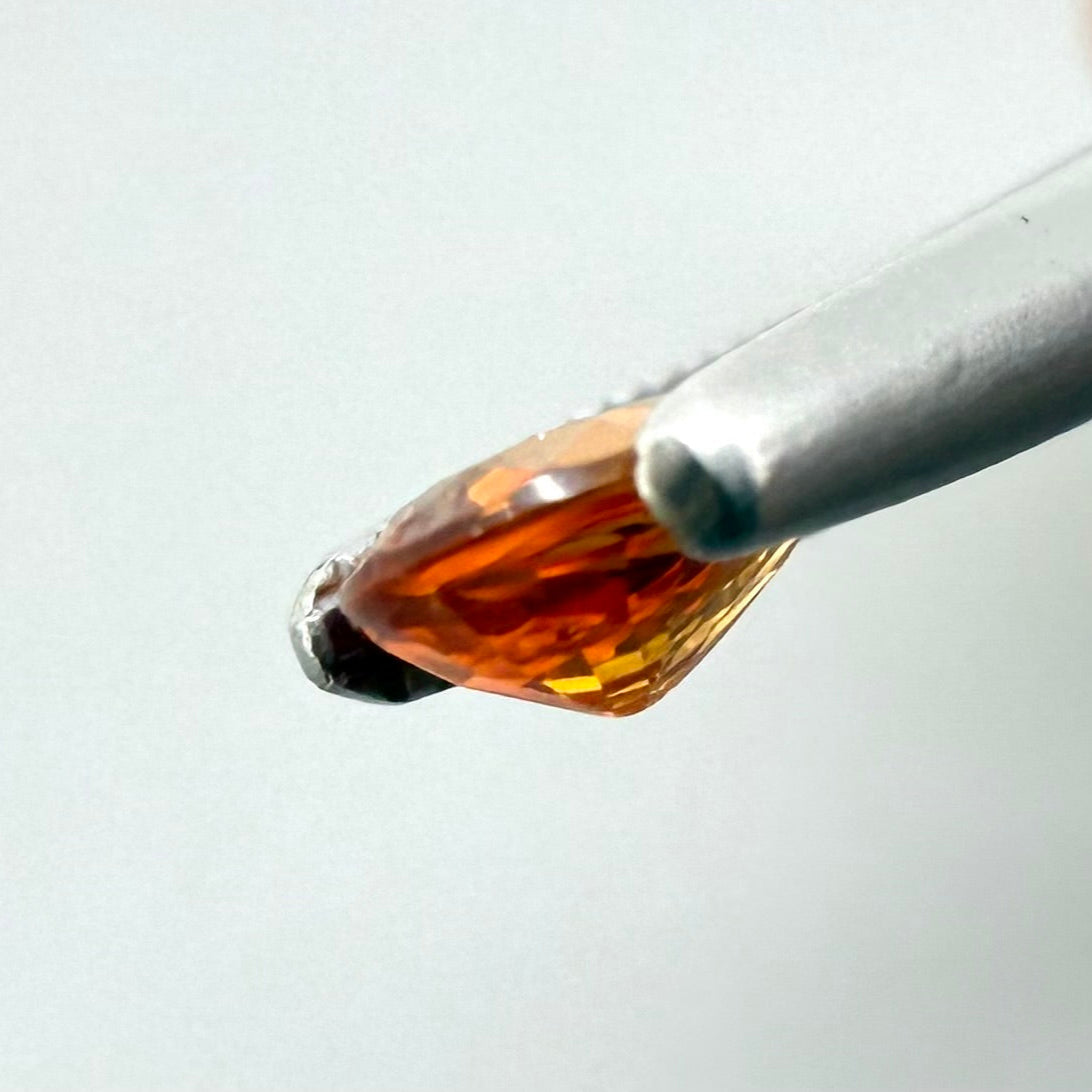 Fiery Orange Spessartine Pear 0.39 Ct