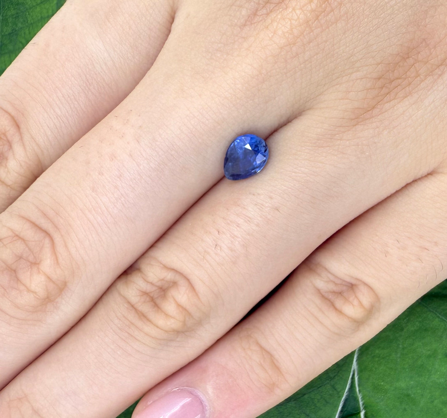 Cornflower Blue Kyanite Pear 0.93 Ct
