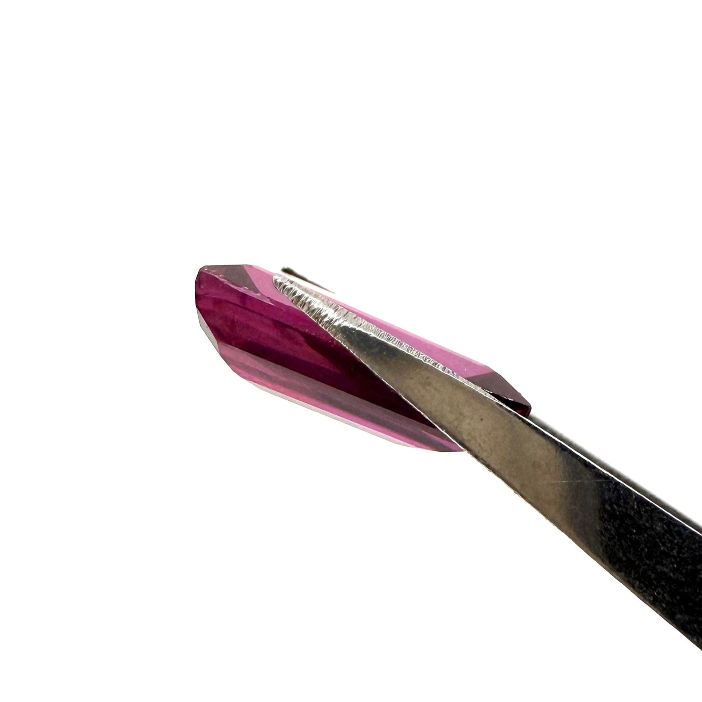 Vibrant Purple-Pink Rhodolite Baguette 3.85 Ct