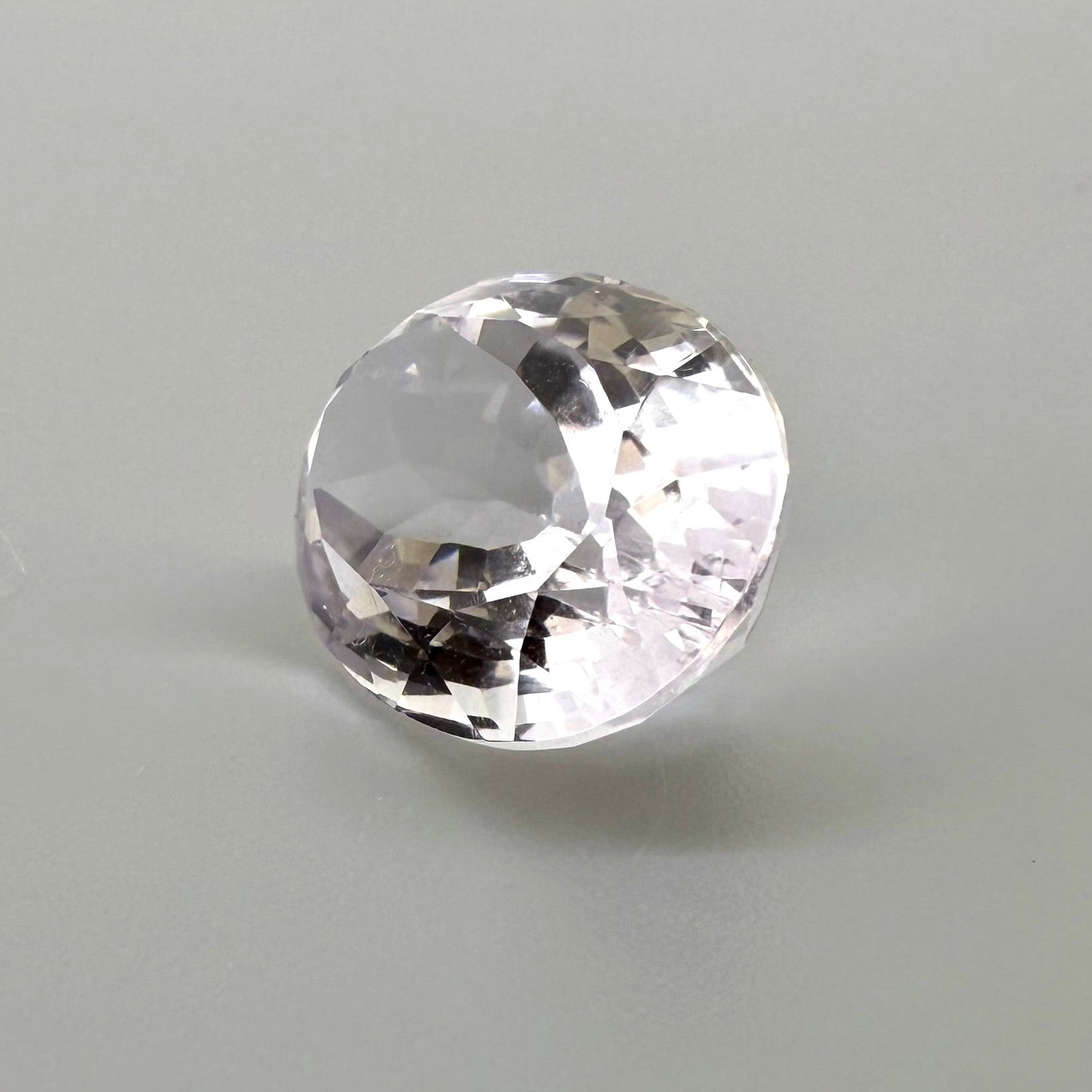 Natural Big Pale Purple Amethyst gemstone, oval fancy shape