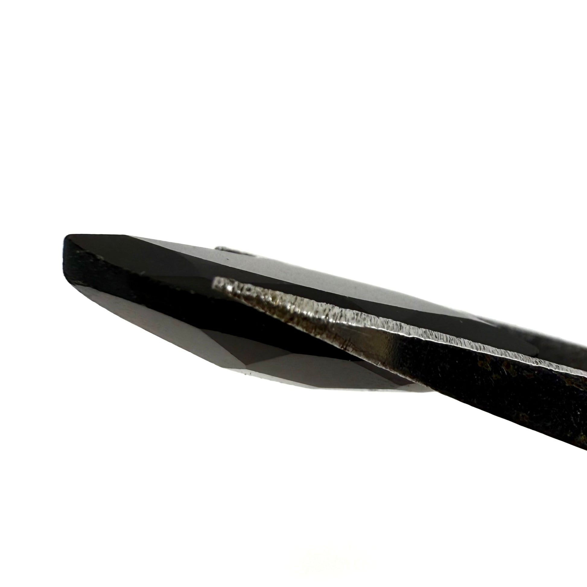 Natural Black Onyx gemstone, marquise cut