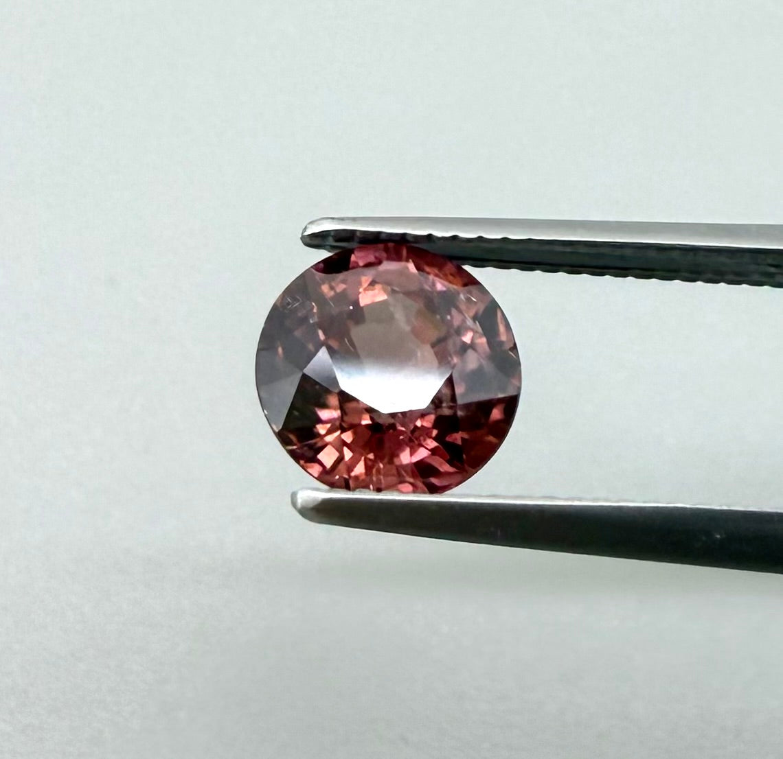 Peach-Pink Zircon Round 1.4 Ct