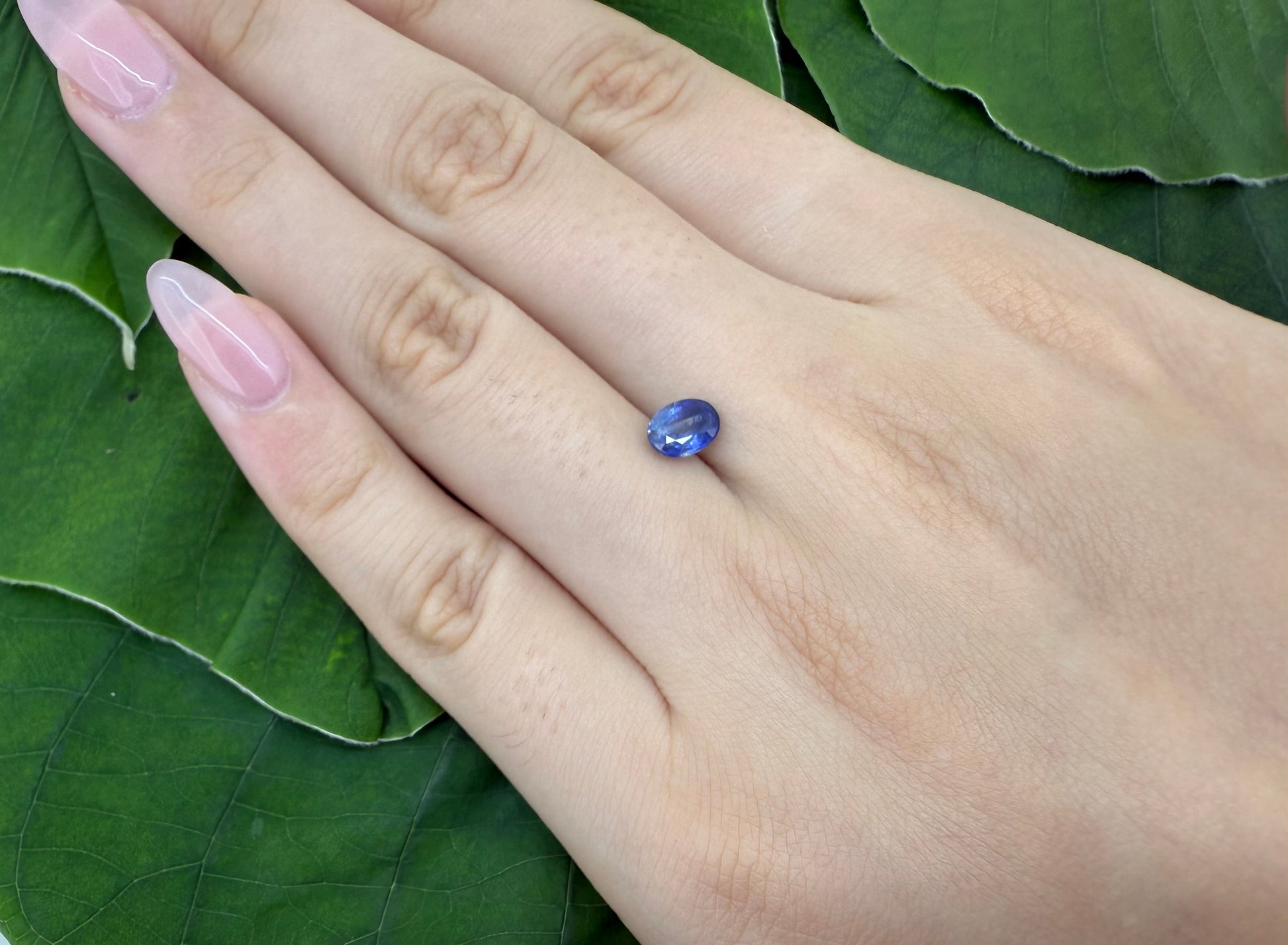 Natural Blue Sapphire gemstone oval cut