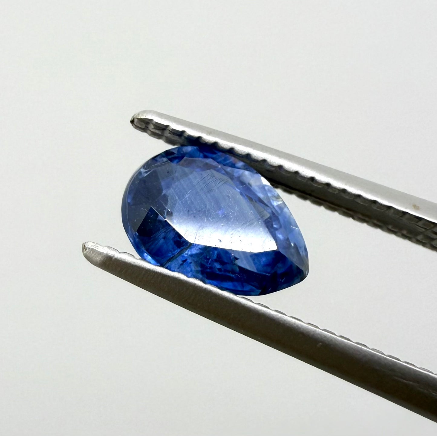 Cornflower Blue Kyanite Pear 0.93 Ct