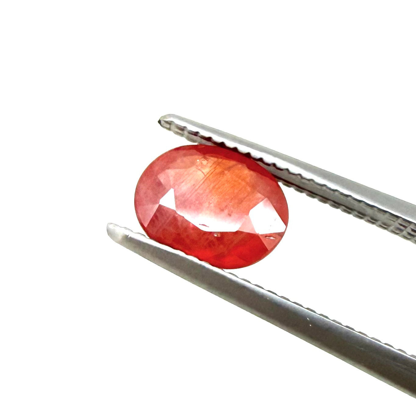 Orange Sapphire Oval 1.15 Ct