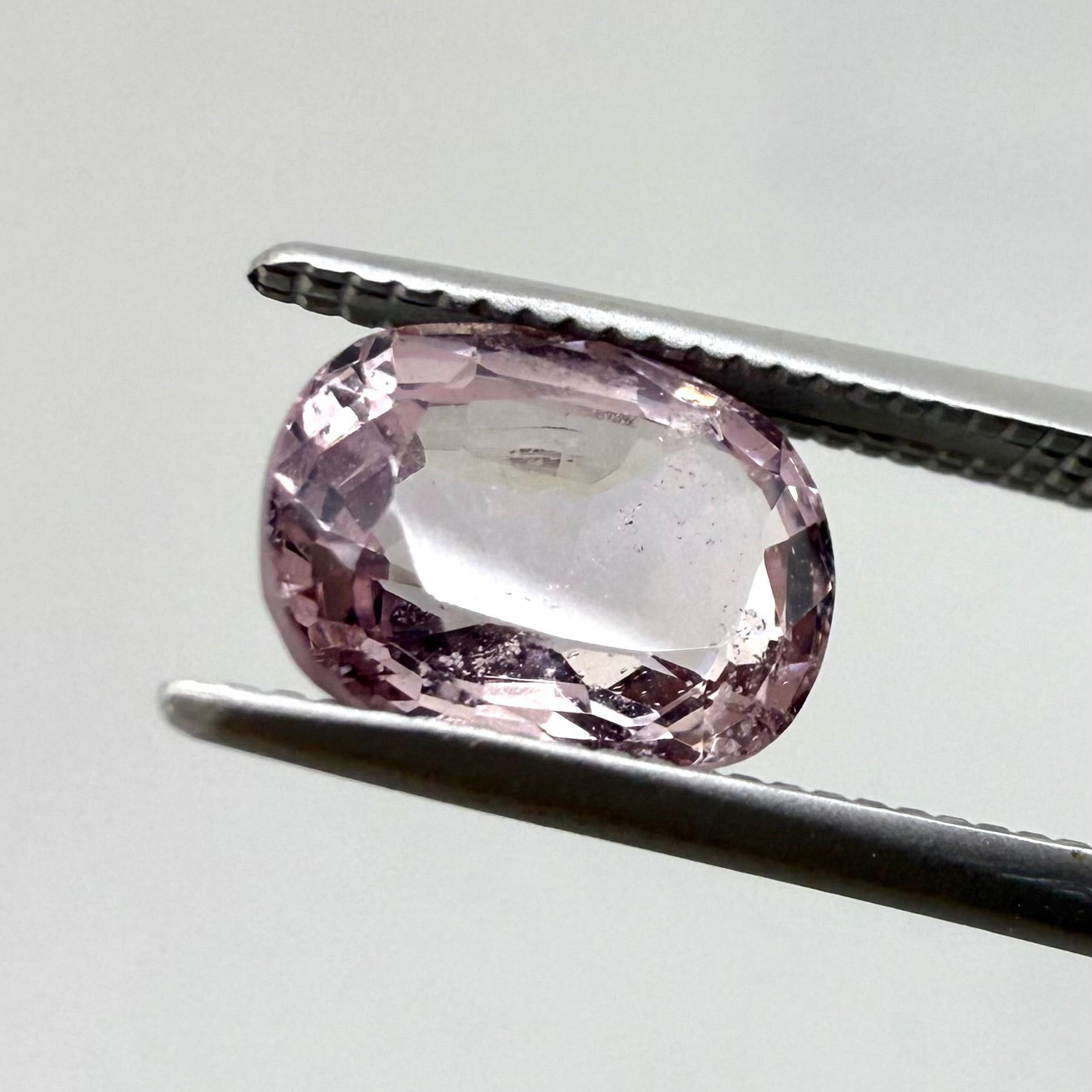 Natural Rose Pink Spinel gemstone, oval cut