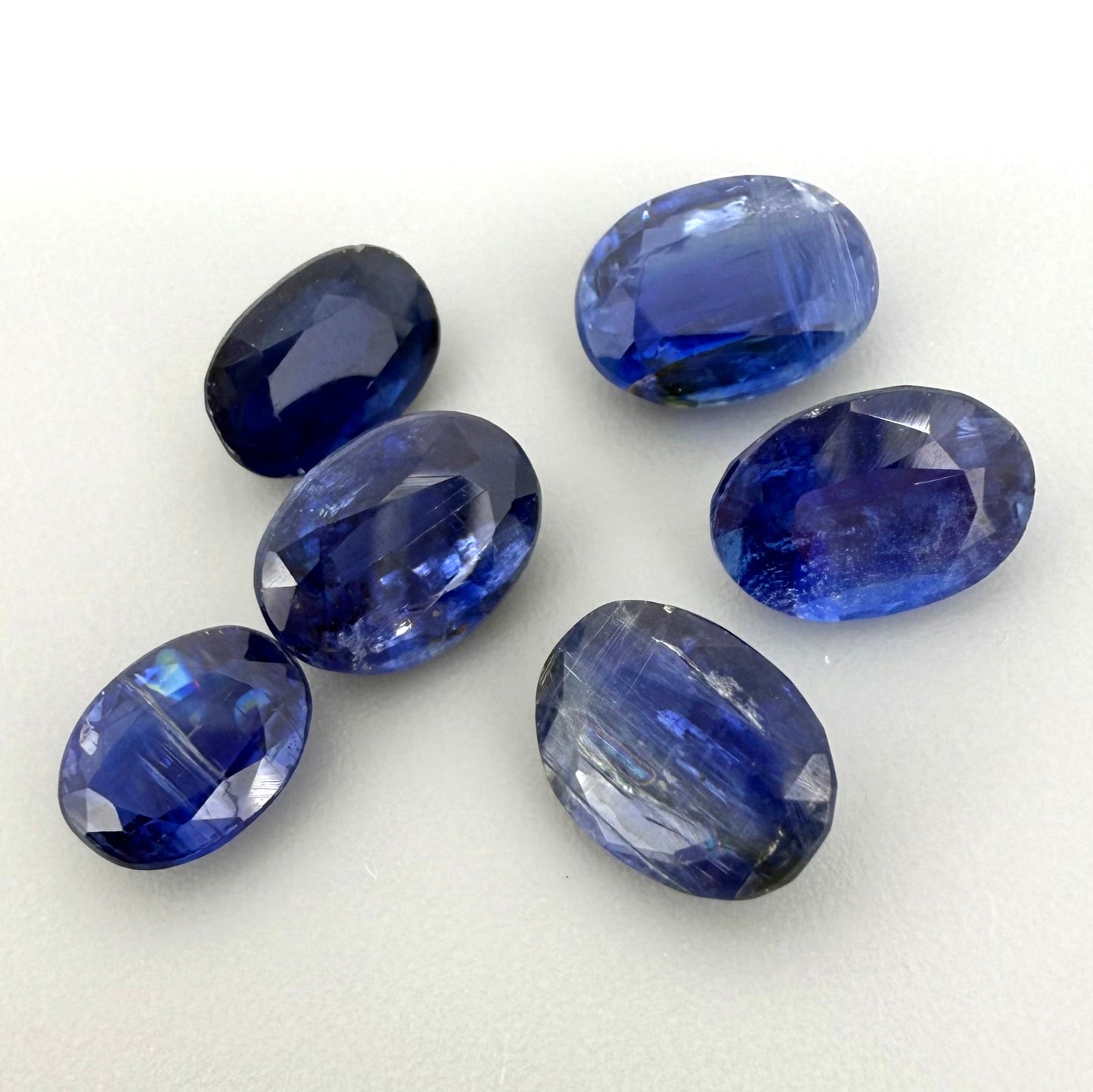 Royal Blue Kyanite Lot Oval 9.97 Ct