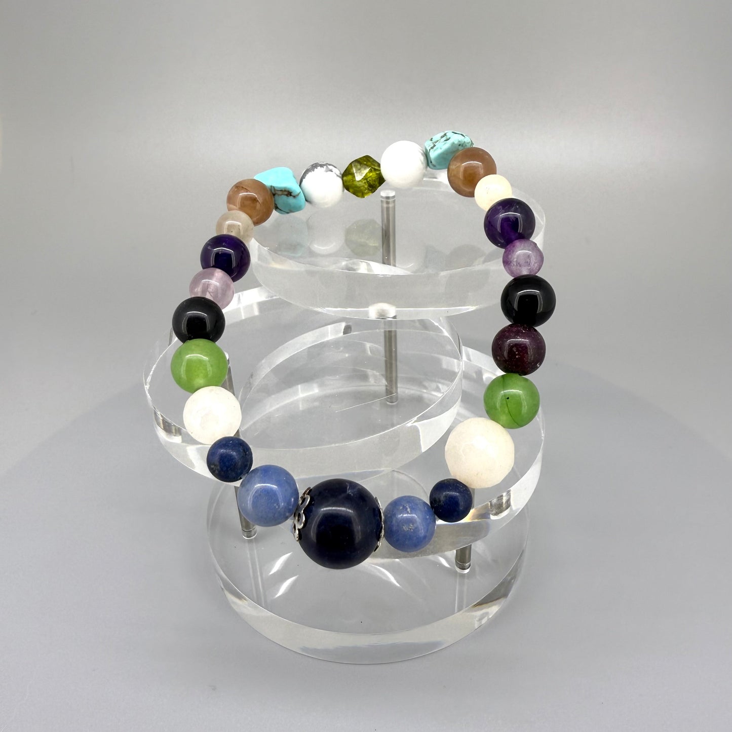 Birthday Bracelets made of natural gemstones, seven designs for each day of the week, handmade spiritual jewelry.