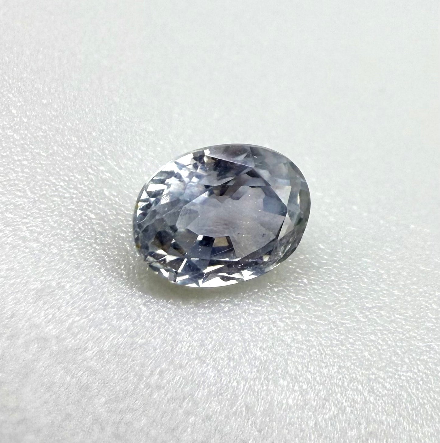 Light Blue Sapphire Oval 0.57 Ct