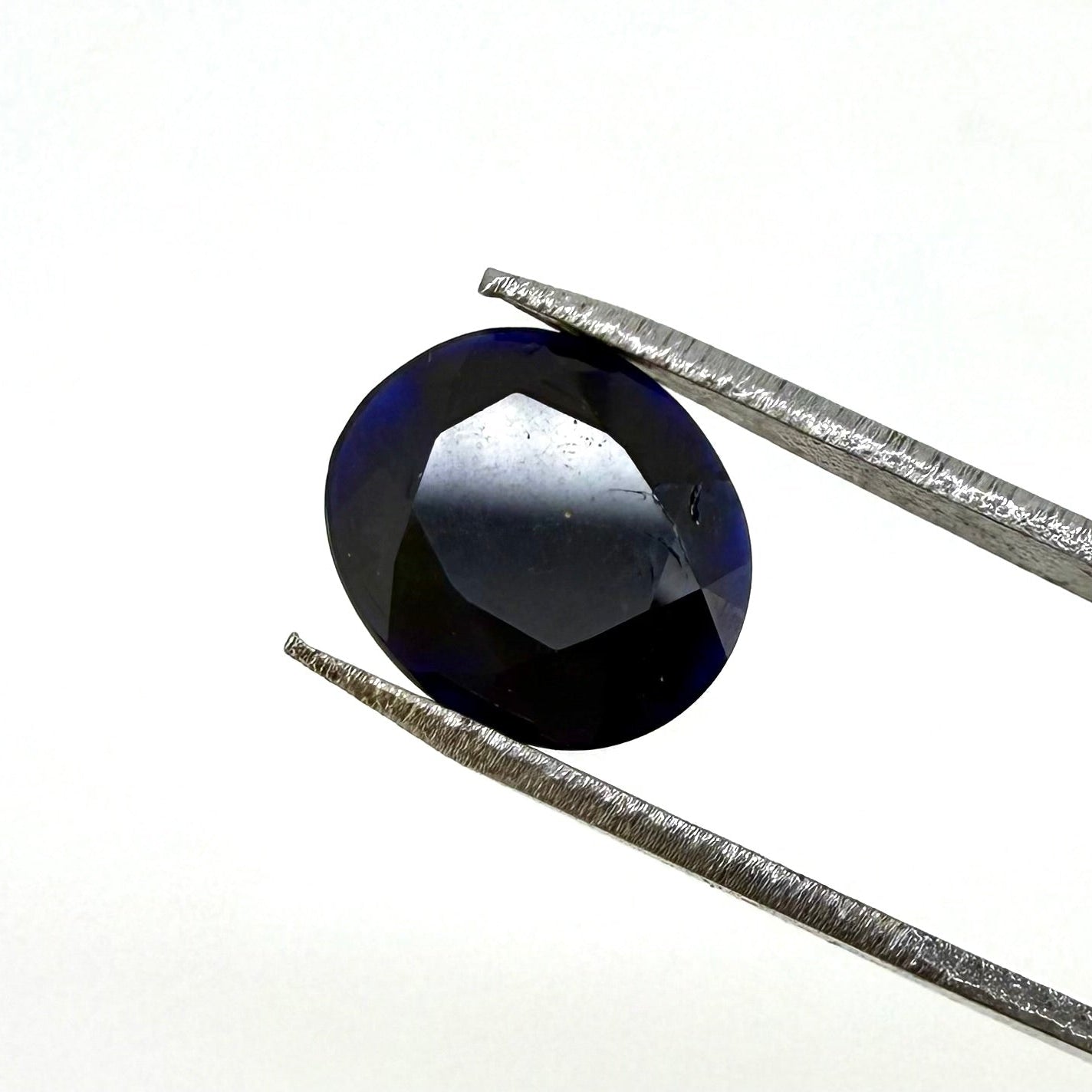 Dark Blue Sapphire Oval 1.4 Ct