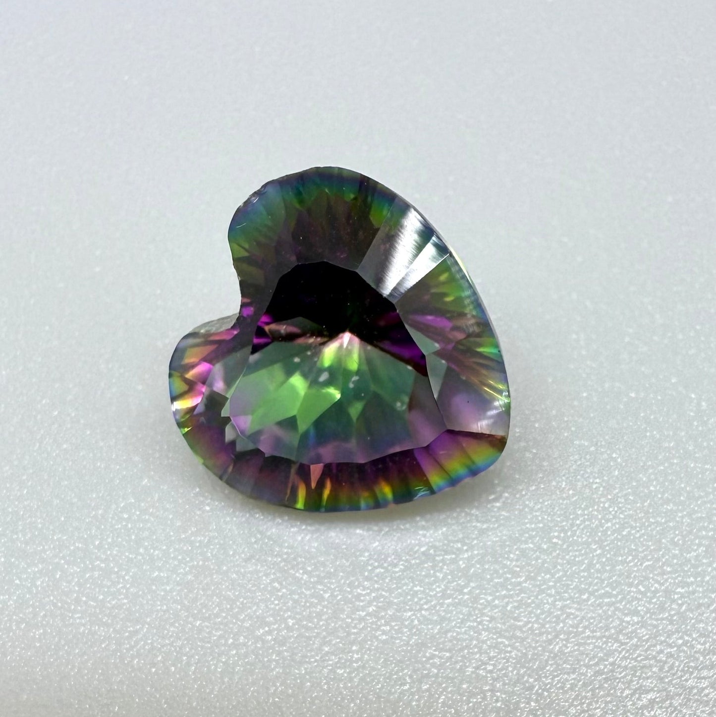 Mystic Quartz Heart 5.25 Ct