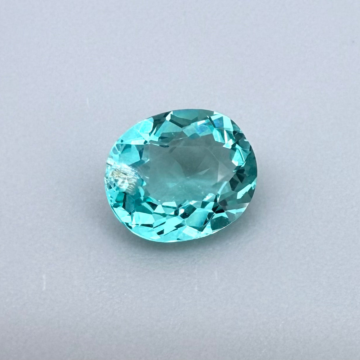 Vibrant Blue Apatite Oval 0.97 Ct