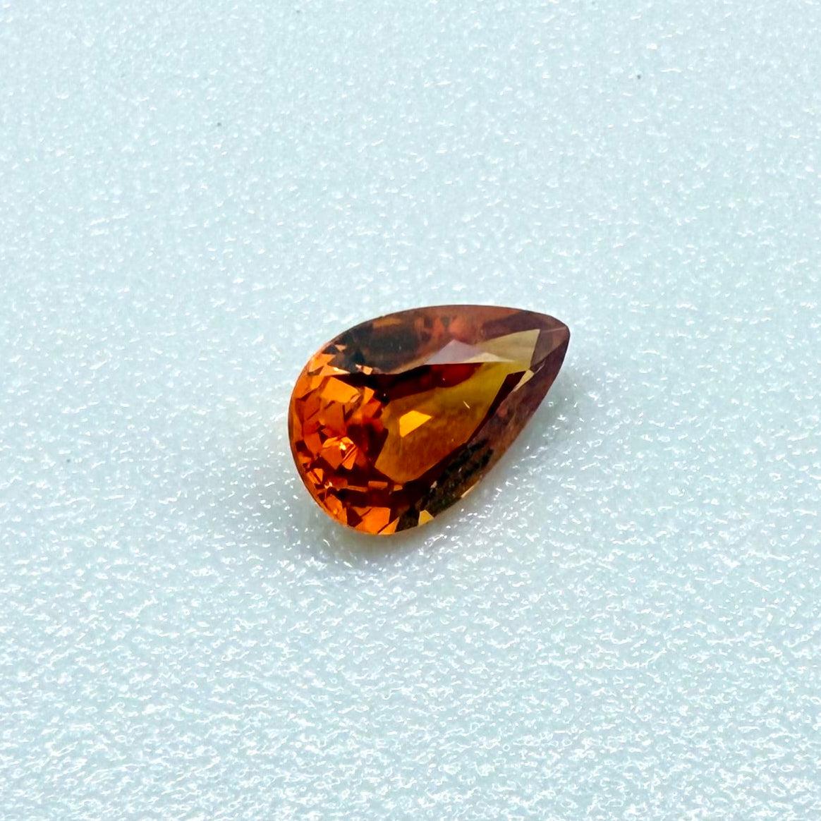 Fiery Orange Spessartine Pear 0.4 Ct