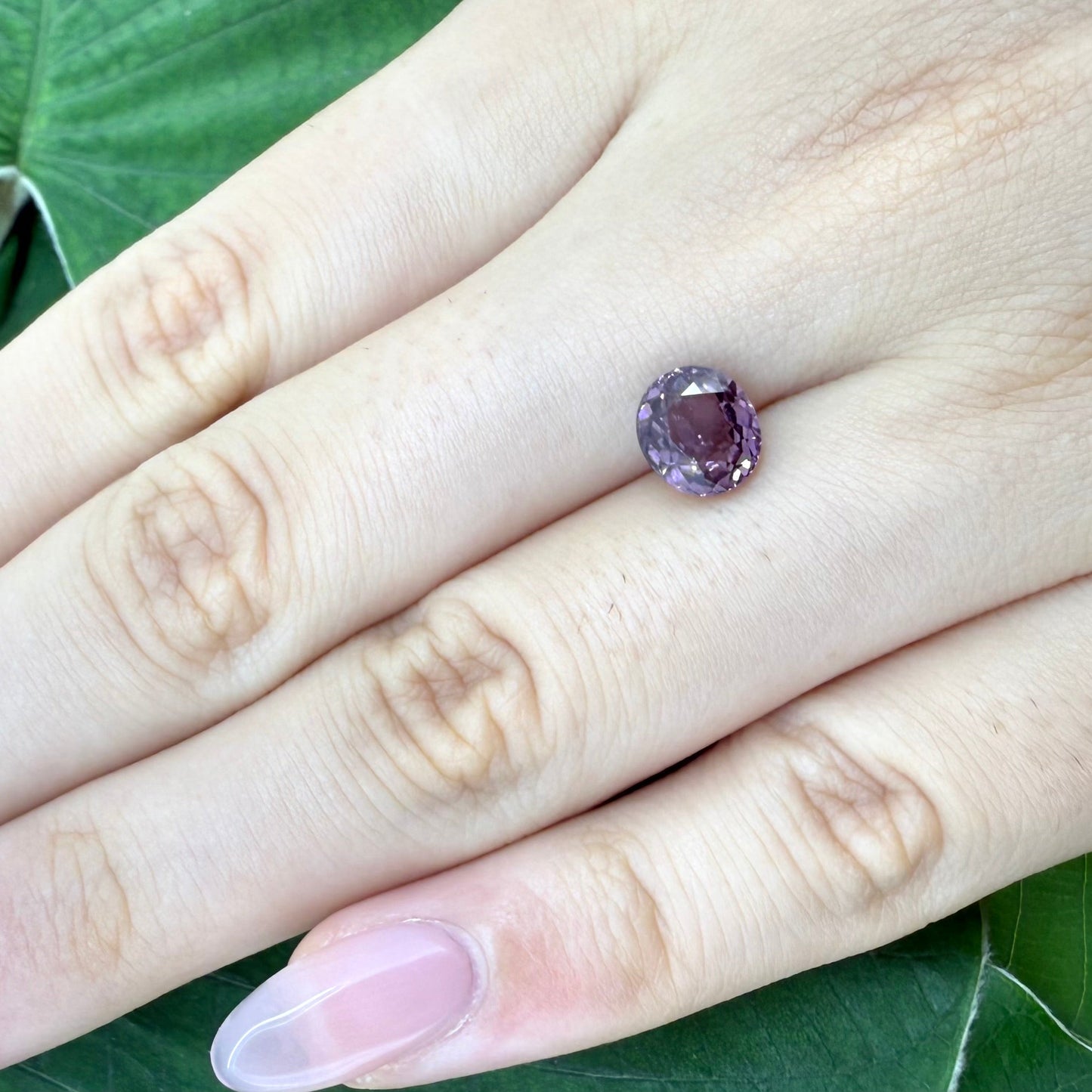 Natural Rose Pink Spinel gemstone, oval shape
