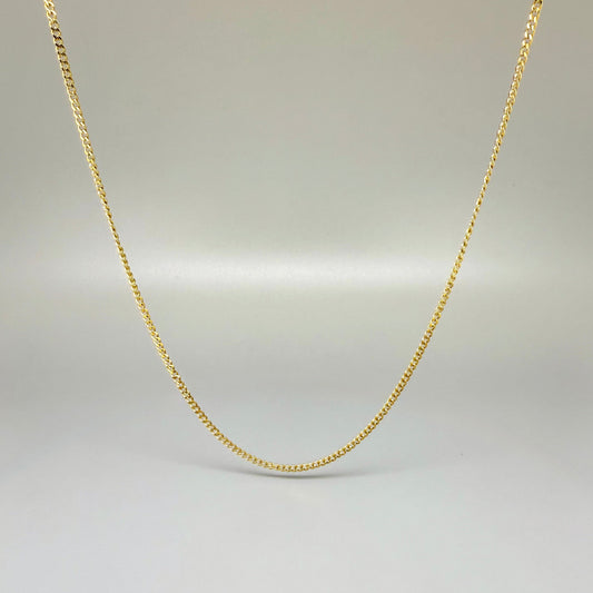 60cm gold tone stainless steel chain, polished finish, elegant and durable, perfect for pendants or layering.