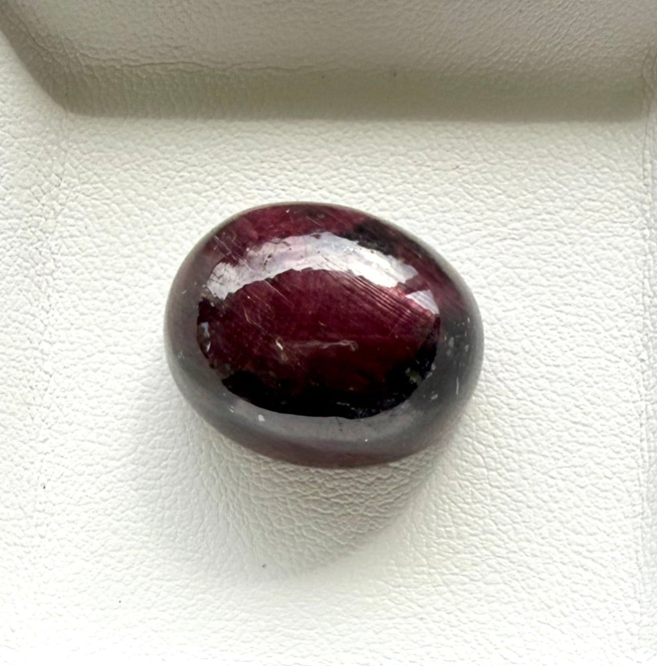 Natural bordeaux red Ruby cabochon gemstone