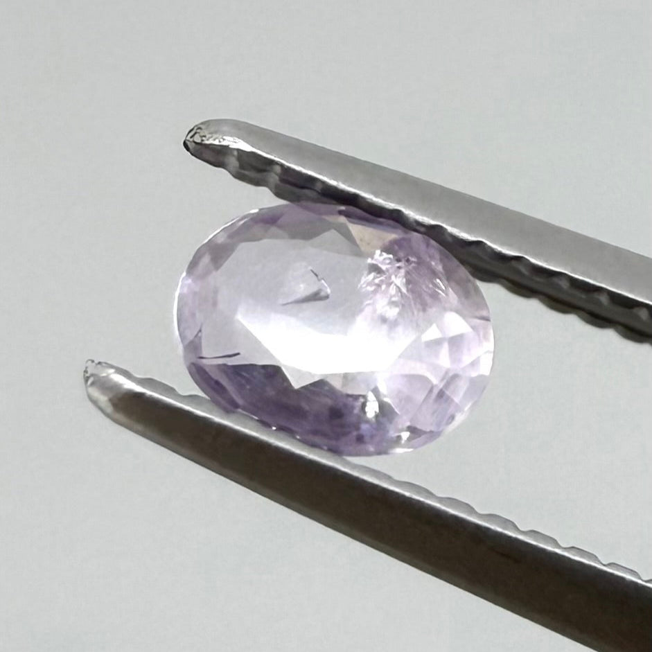 Pale Purple Sapphire Oval 0.27 Ct