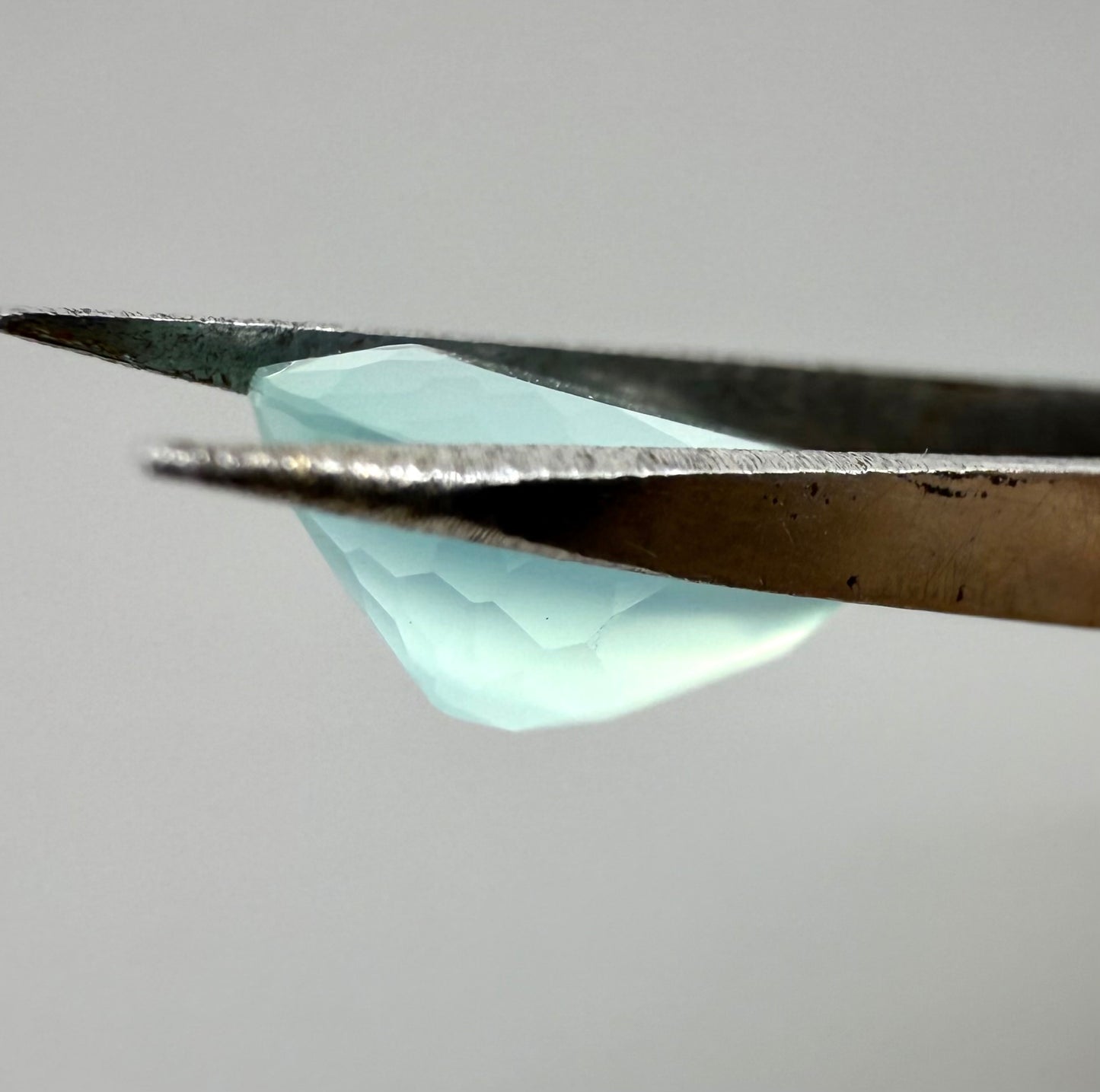 Turquoise Hues Chalcedony Pendeloque 3.98 Ct