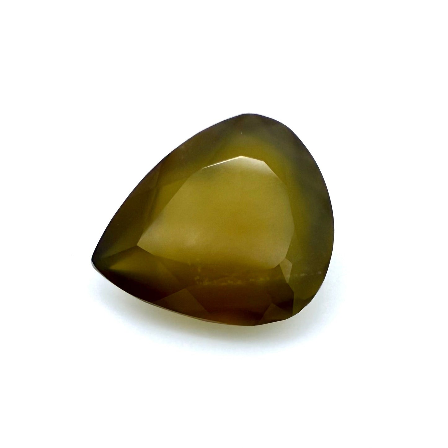 Golden-Brown Chalcedony Pear 4.94 Ct