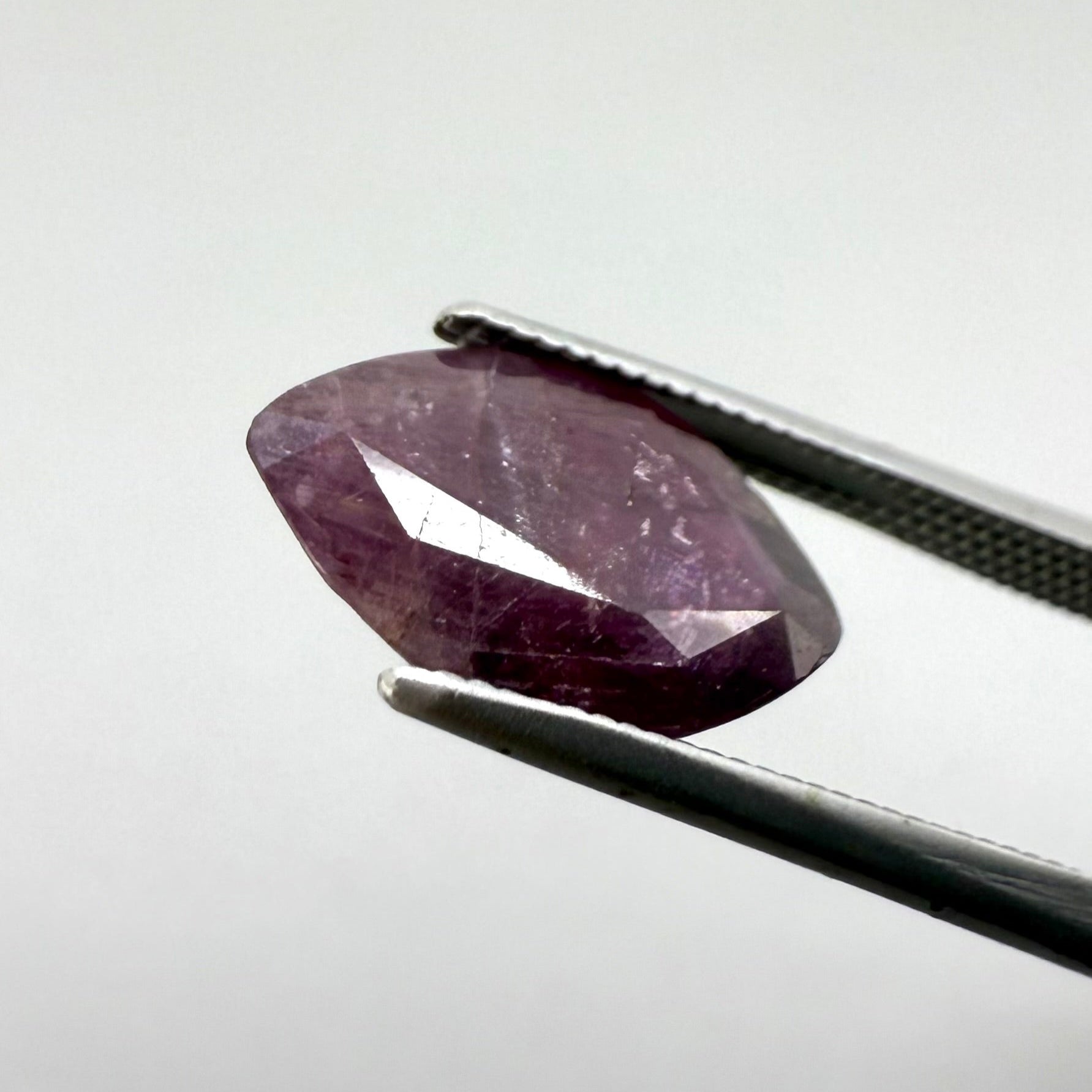Natural Purple Sapphire gemstone marquise cut