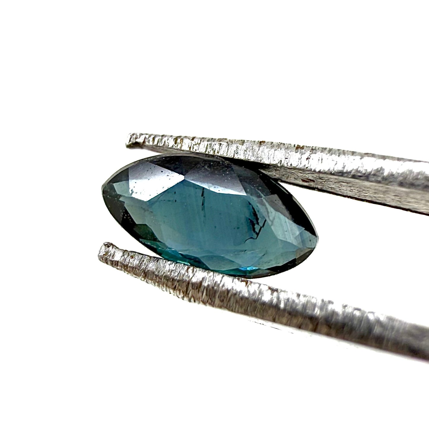 Bi-Color (Blue Green) Sapphire Set Marquise 1.23 Ct