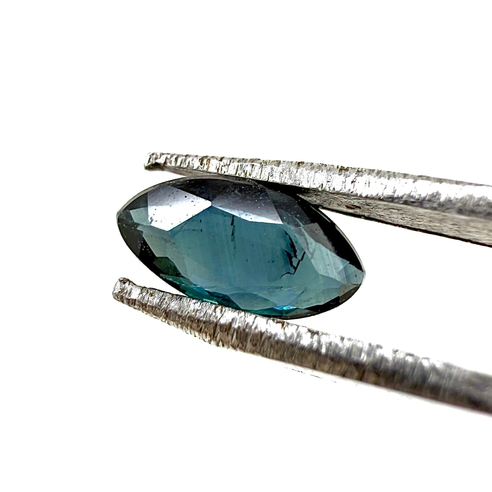 Natural Bi-Color Sapphire gemstone set marquise cut