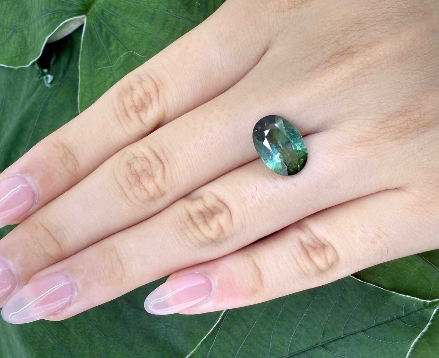 Vibrant Green Hues Tourmaline Oval 4.17 Ct