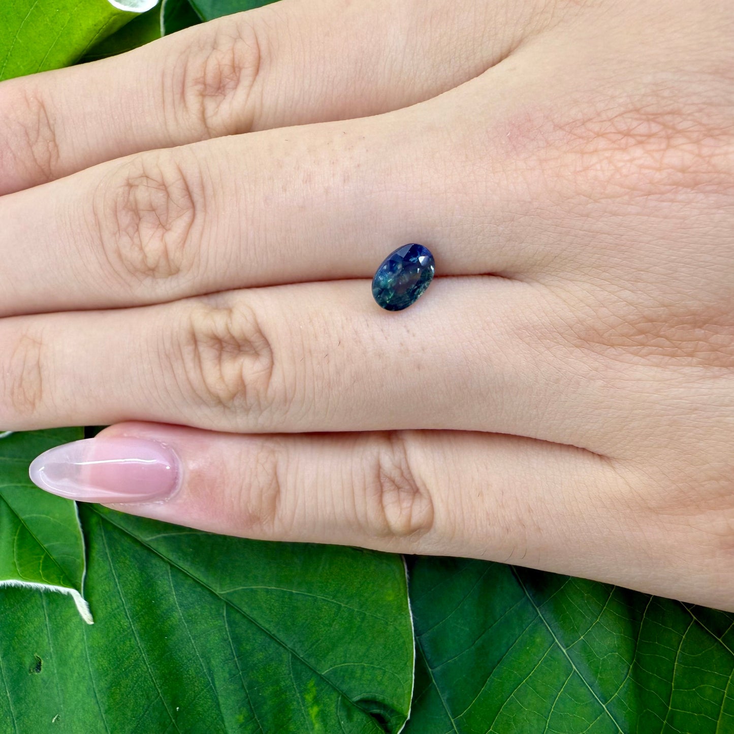 Natural Blue Sapphire gemstone oval cut