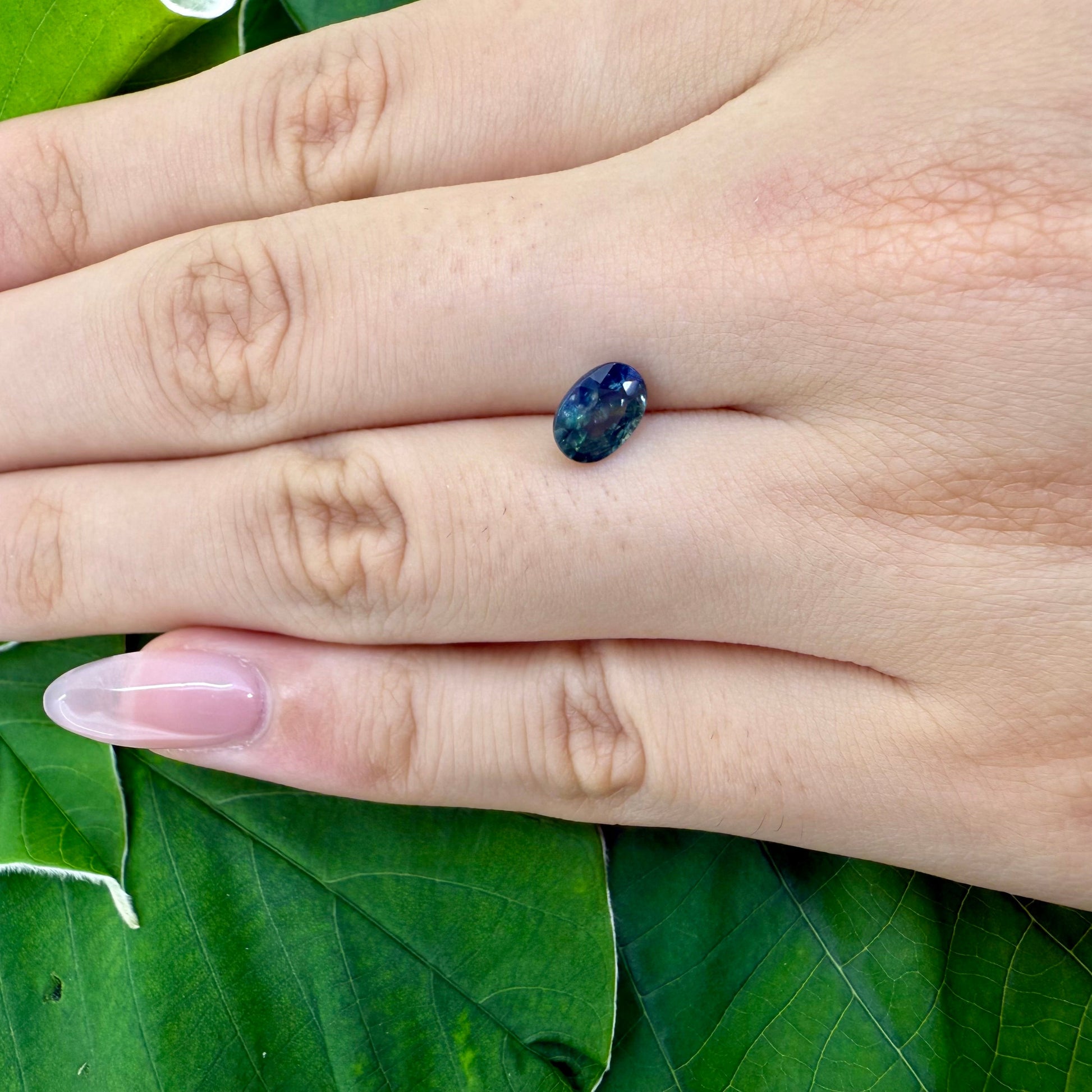 Natural Blue Sapphire gemstone oval cut