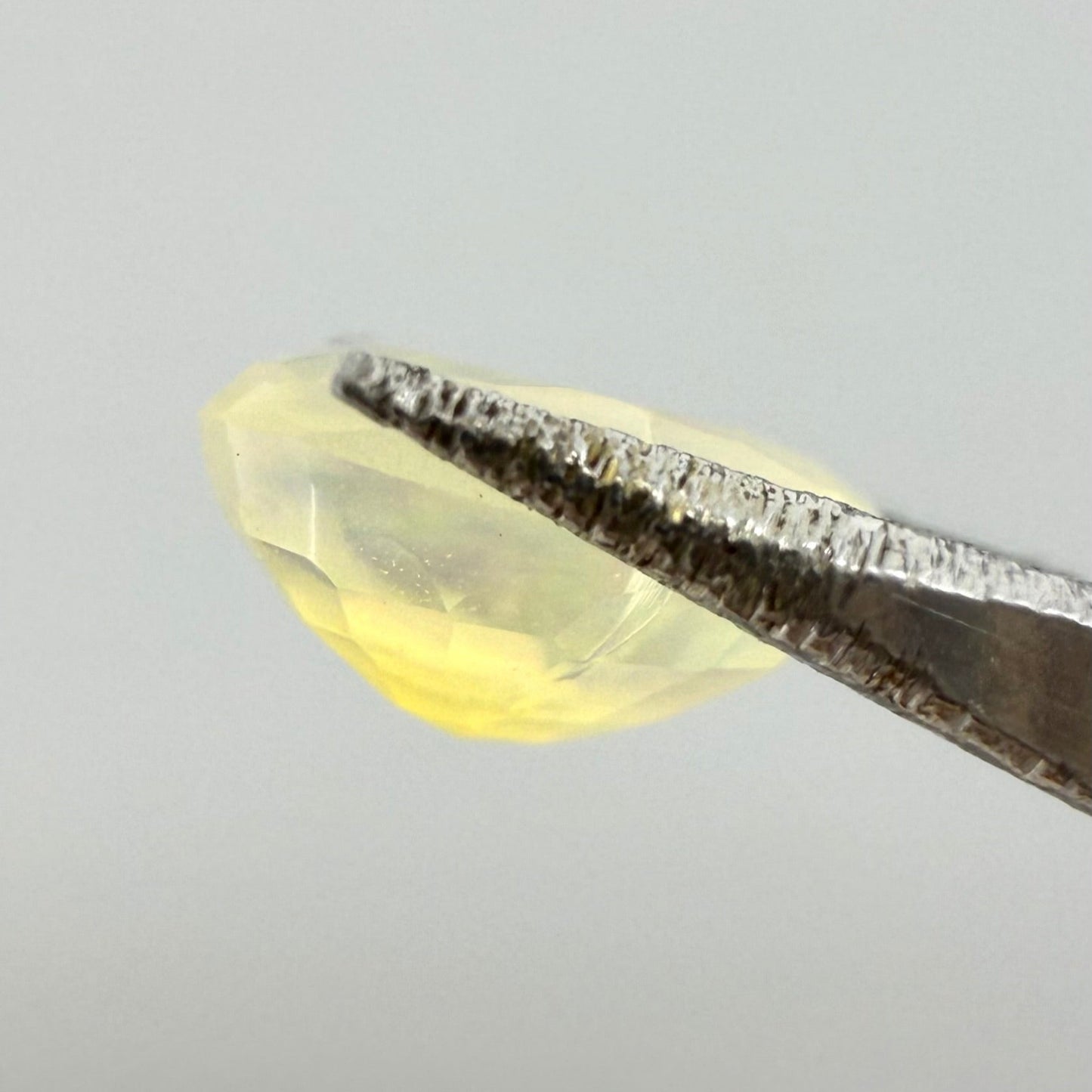 Milky Pastel Yellow Opal Oval 0.46 Ct