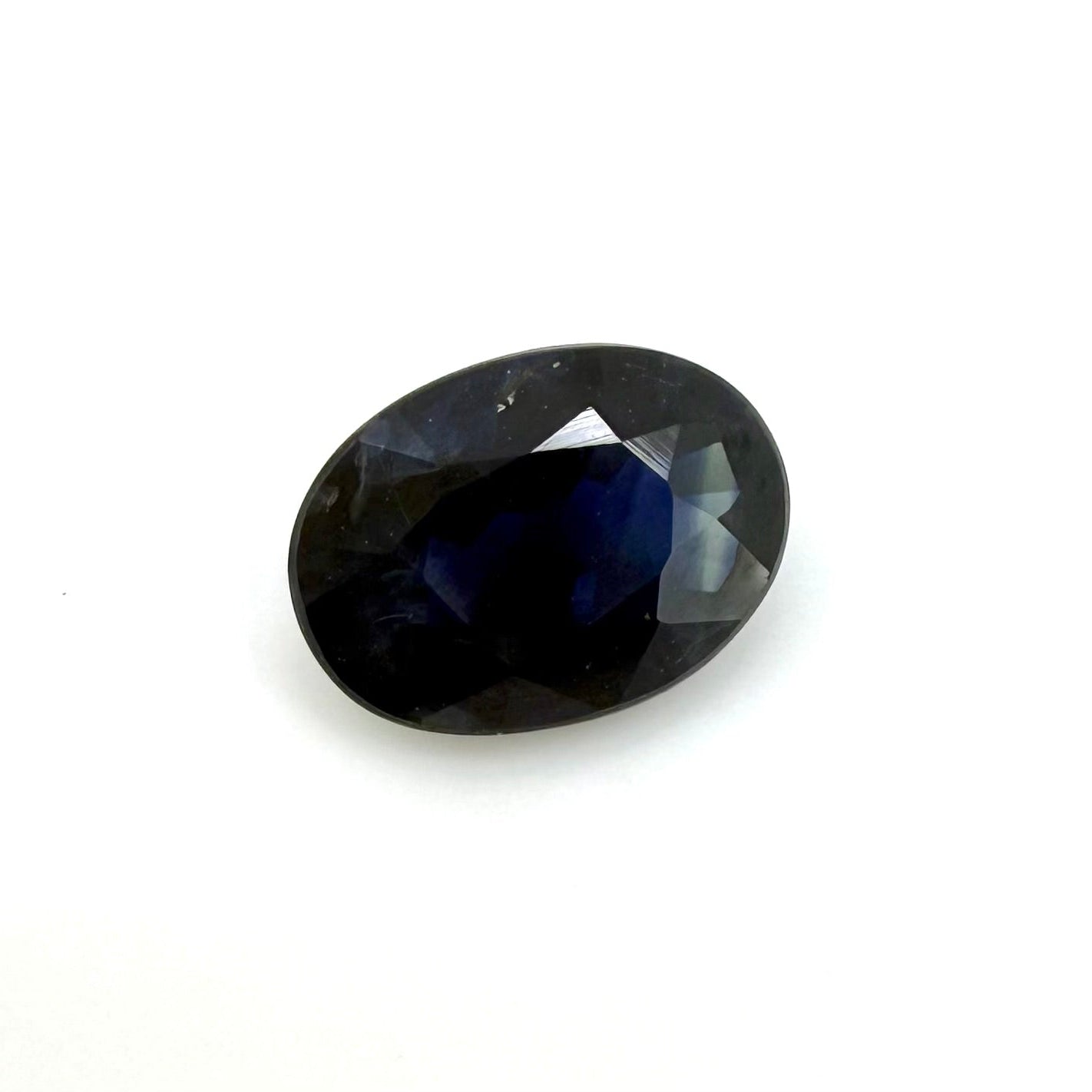 Dark Blue Sapphire Oval 1 Ct