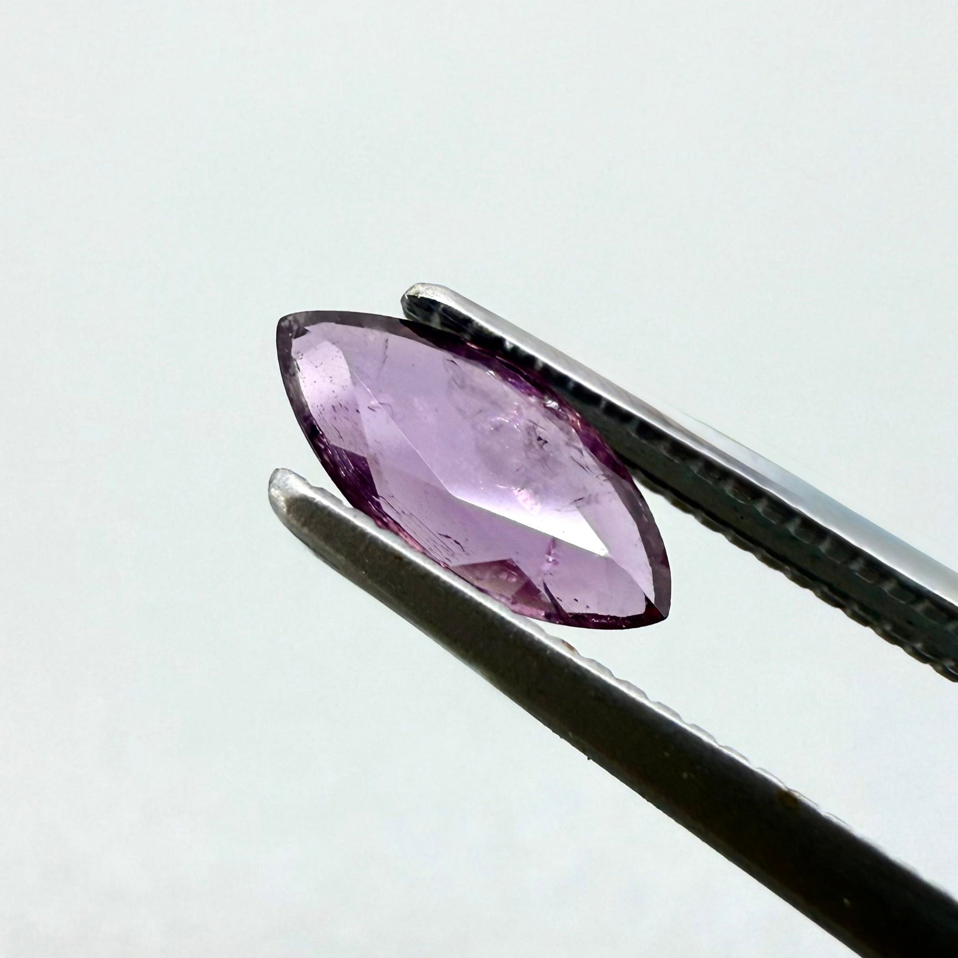 Natural Pink Purple Sapphire gemstone marquise cut