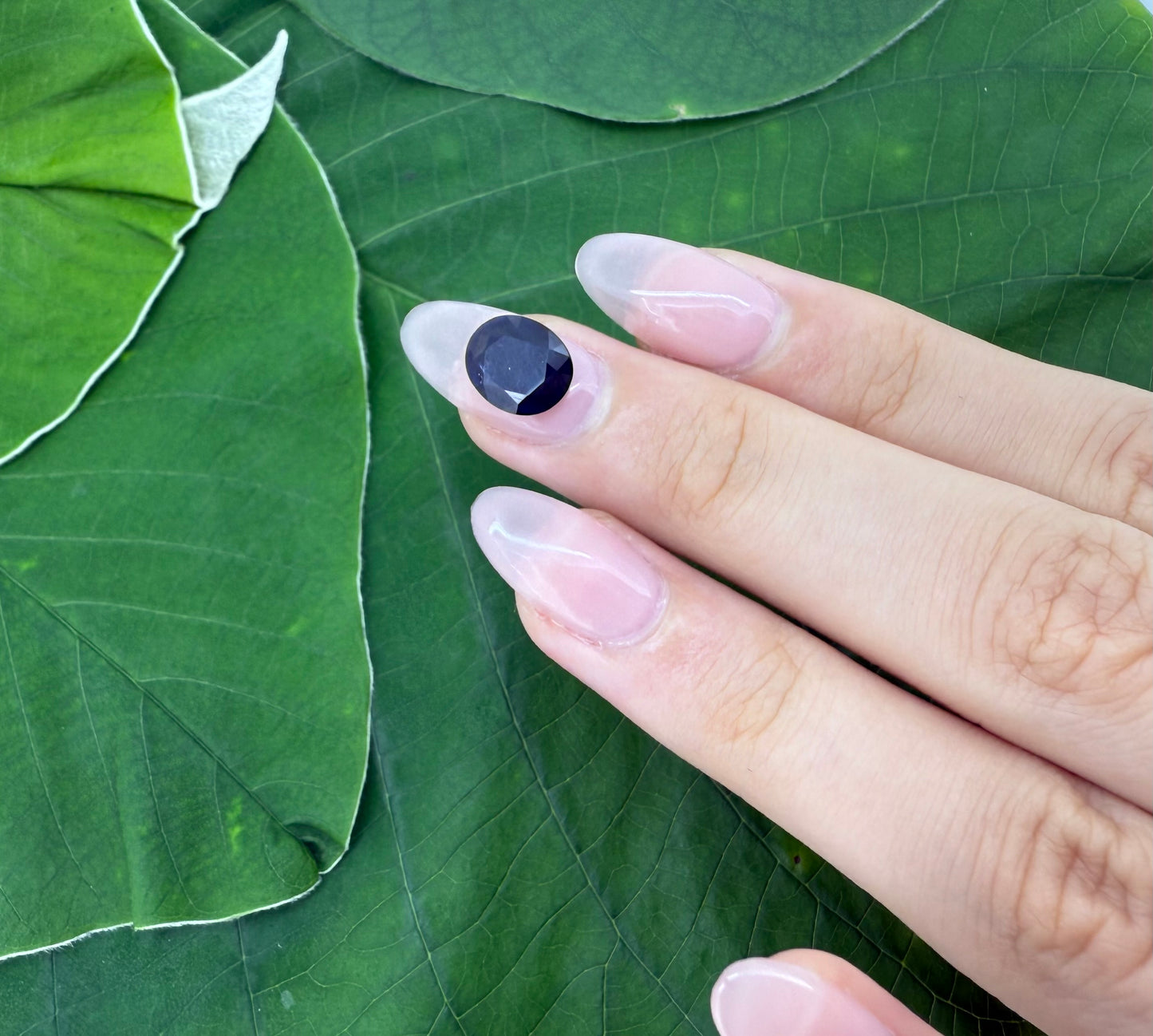 Dark Blue Sapphire Oval 1.4 Ct