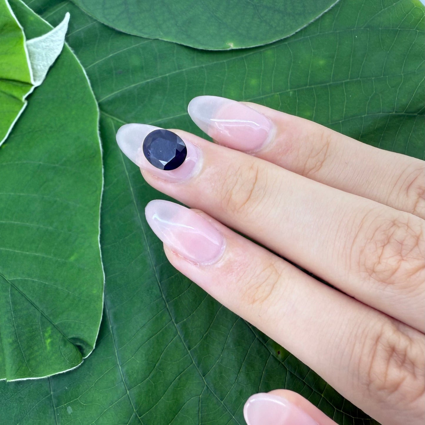 Natural Blue Sapphire gemstone oval cut