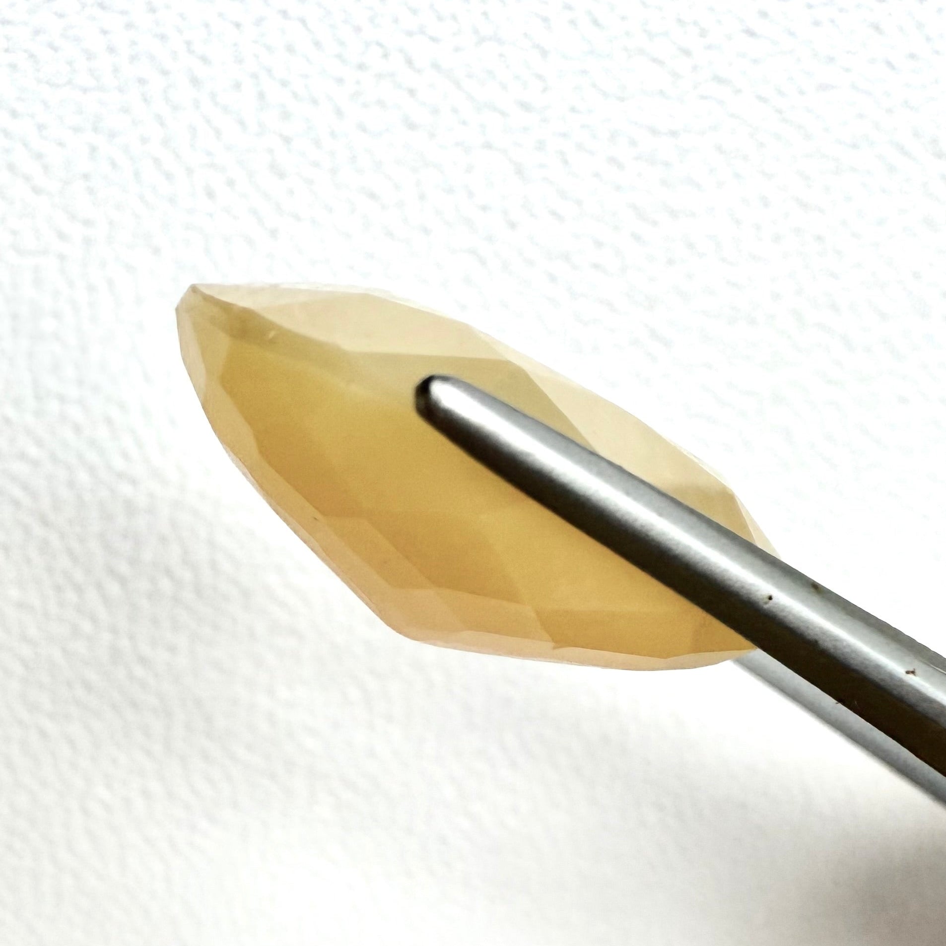 Natural Big Yellow Opal gemstone, oval cut