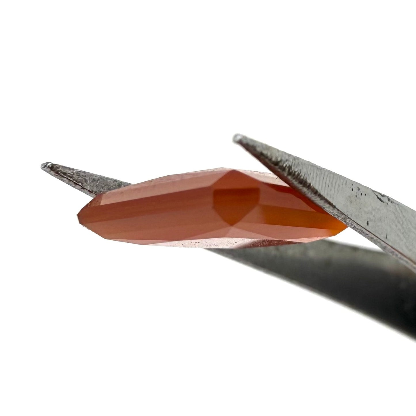 Fiery Orange Chalcedony Medallion look 4.66 Ct
