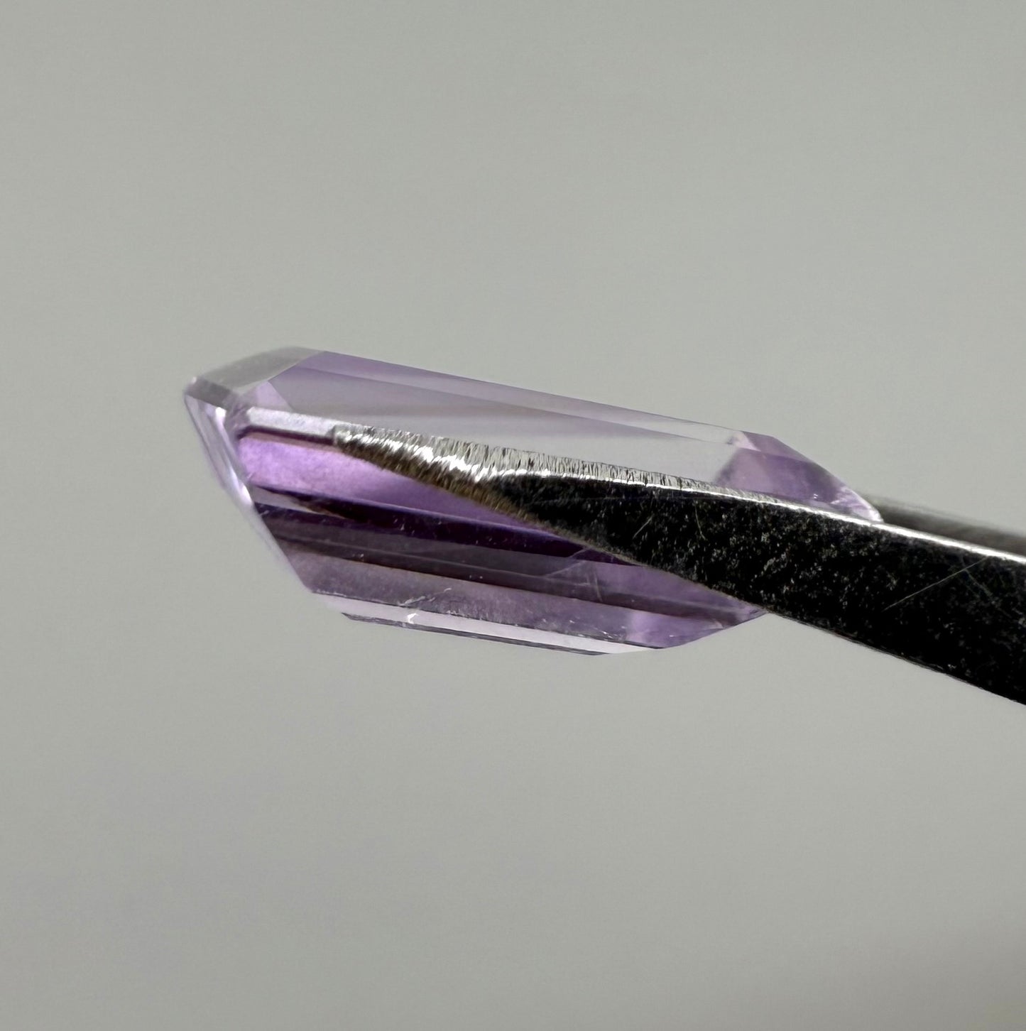 Pale Purple Amethyst Rectangular 3.81 Cs